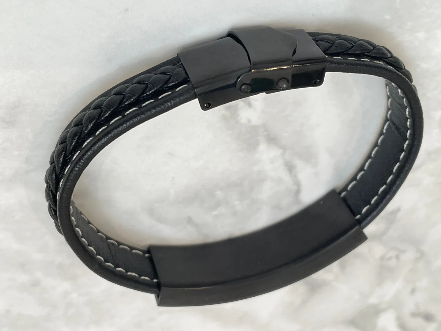 Gun Metal Meander Bracelet, Greek Key Bracelet, Greek Key Jewelry, Men's Bracelet, Meander Jewelry, Ancient Greece, Graduation, Birthday Gift for Him.