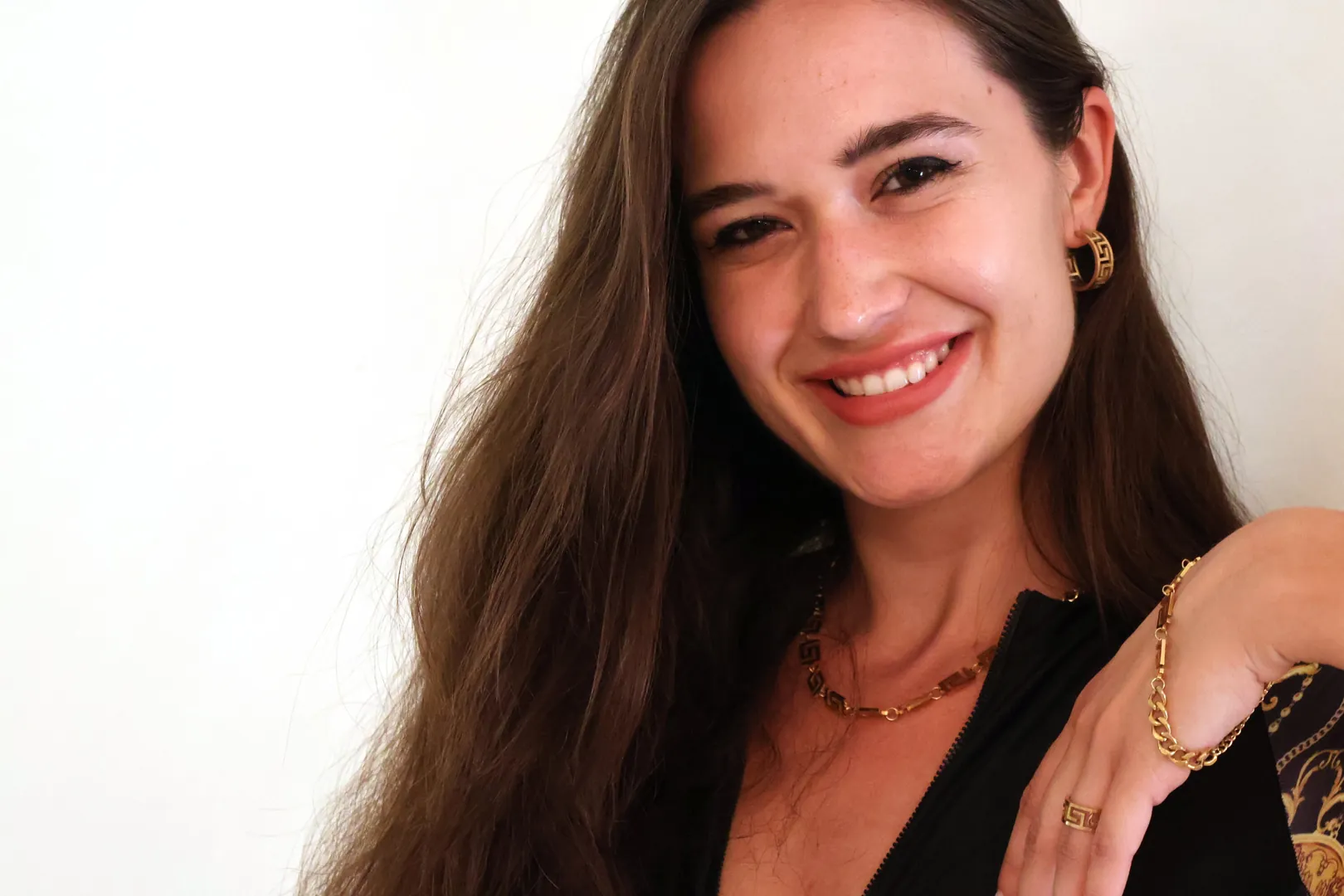 Made In Greece Gold Hoop Earrings & Meander Ring Ancient Greek Jewelry 18k Gold Vermeil Greek Key Earrings Gold Her Greek Key Ring Meandros