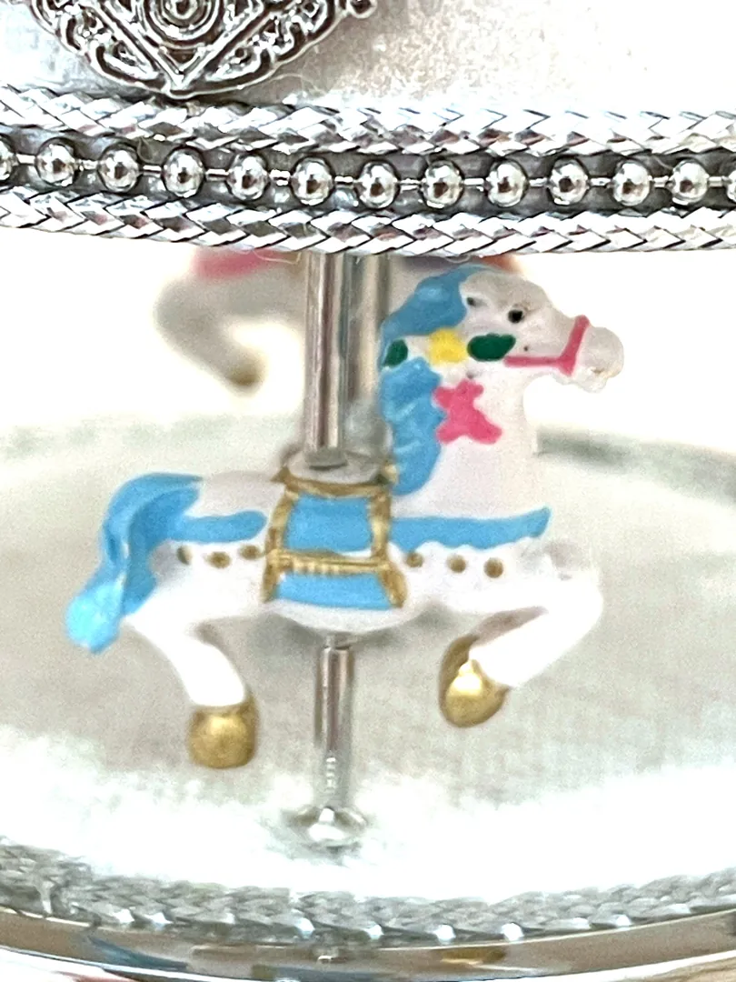 Pierre Lorren Faberge Egg Carousel Horse Lover gift for Daughter Fabergé egg Musical Carousel Unique Ornaments 21st Birthday 21 Anniversary