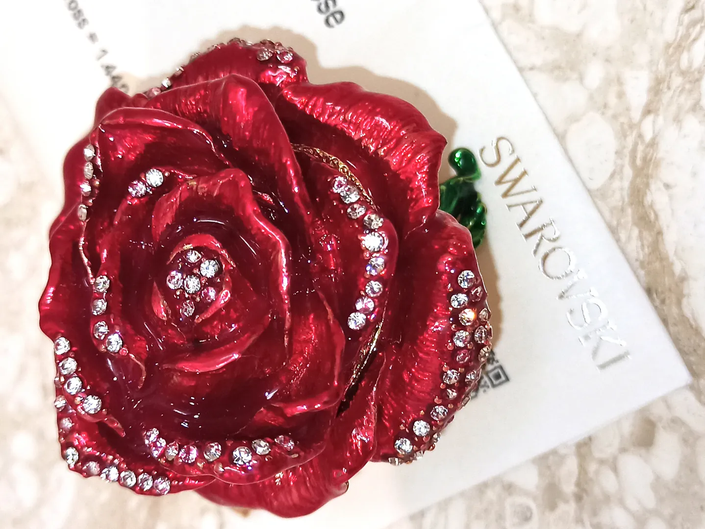 7ct - Luxury Valentine's Day - Fabergé Egg - Red Rose Valentine Ring Box + Fabergé Necklace + Bracelet - Handmade Valentine's Day Gift - 24K Gold