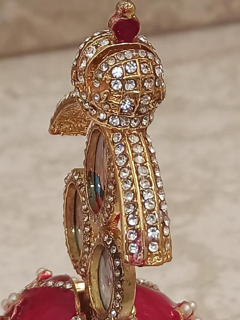 Her Easter Gift EXQUISITE Ornament Easter present Faberge 24k GOLD 