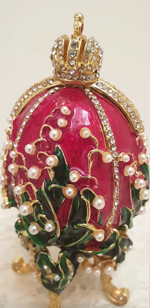 Her Easter Gift EXQUISITE Ornament Easter present Faberge 24k GOLD 