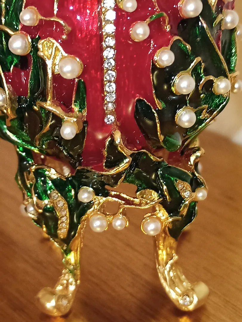 Her Easter Gift EXQUISITE Ornament Easter present Faberge 24k GOLD 