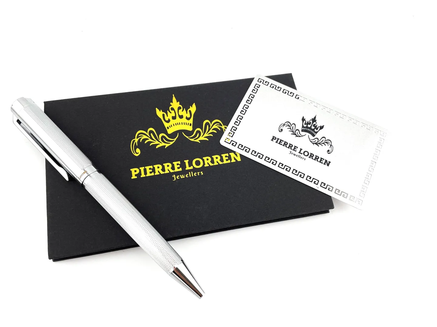 Pierre Lorren Antique Silver Ballpoint Pen Engraved Handmade Pen Set Ink Pen Writing Pen Birthday Gift 18kt Silver Gold Over Silver Metal