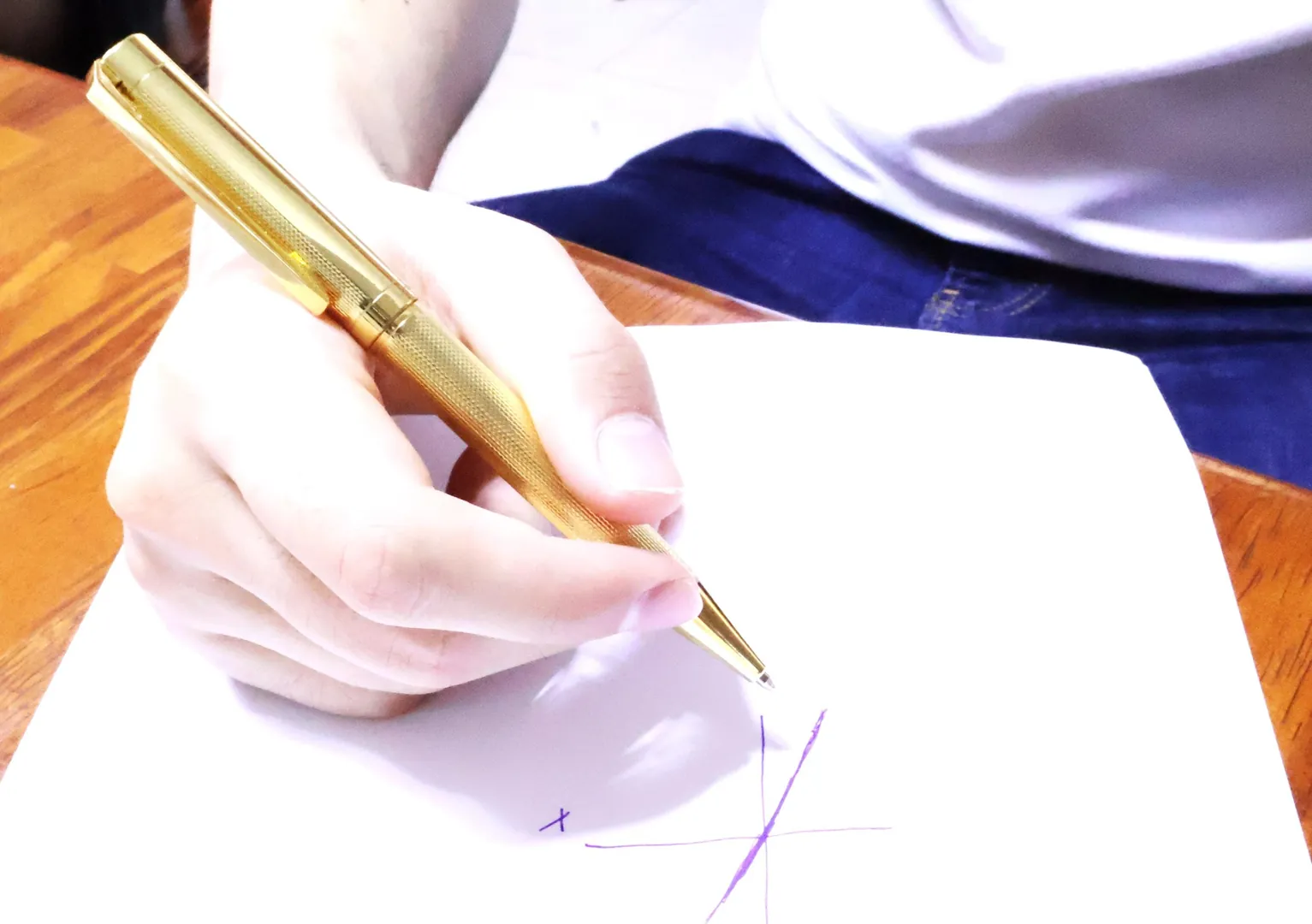Pierre Lorren Professional Pen - Fancy Ballpoint Pen - Luxury Pen Handmade Writing Pen Silver 18k Yellow Gold Graduation Pen SUCCESS VICTORY