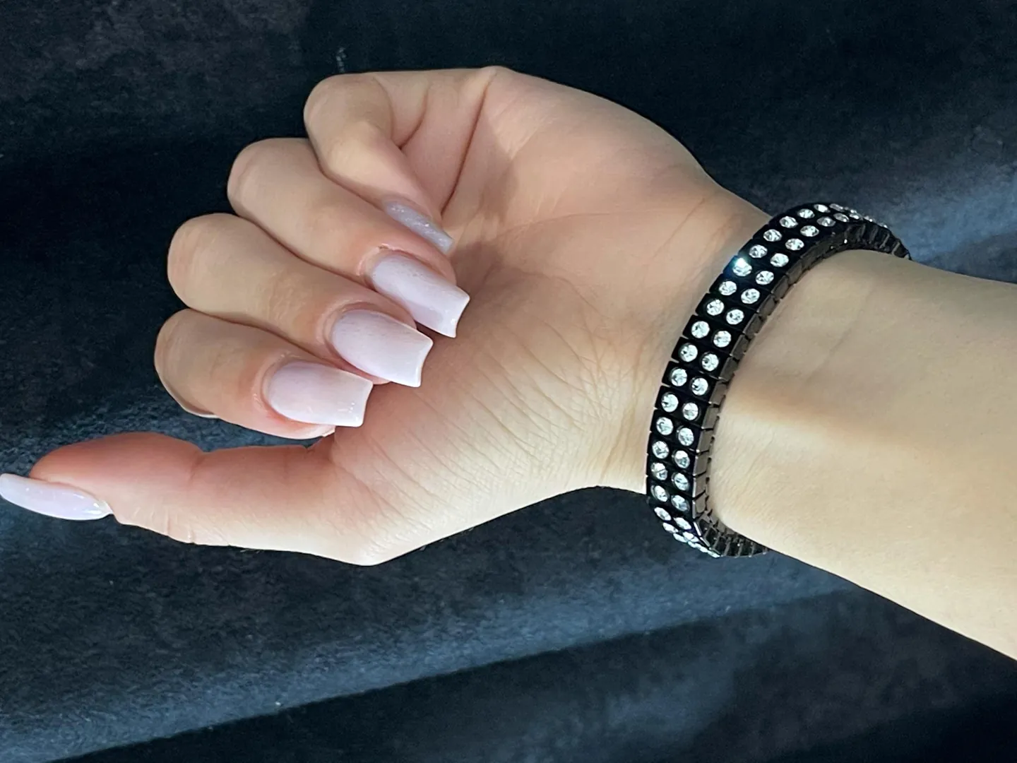 Designer Black Diamond Bracelet for women, Diamond Bangle Bracelet, Diamond Bracelet, Austrian Crystal Diamond Jewelry, Handmade in Greece.