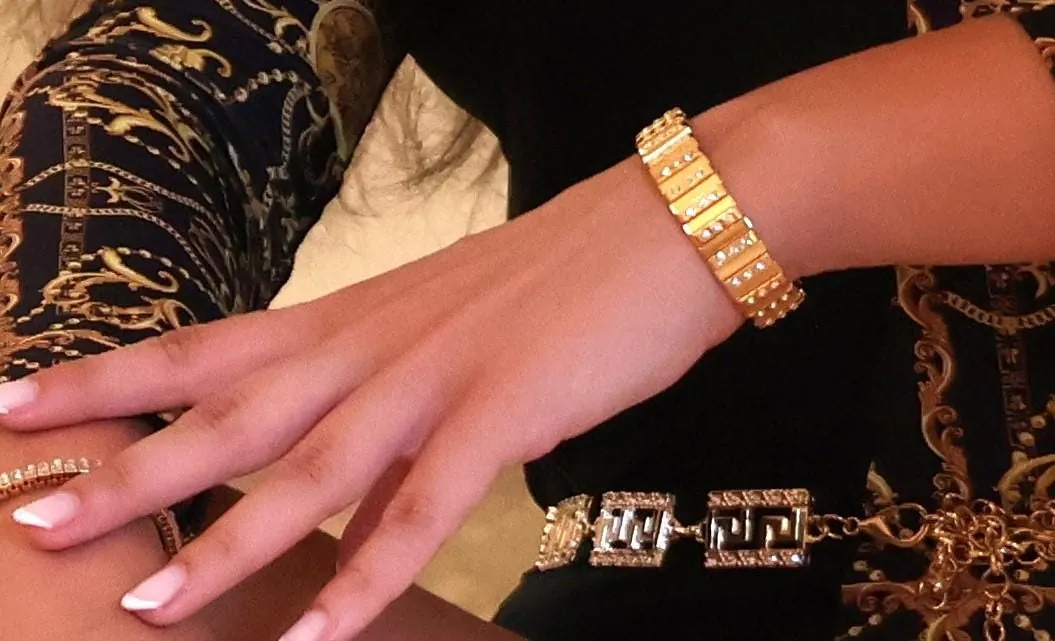 Pierre Lorren Unique Bangle Bracelet for women Handmade Jewelry Yellow Gold Silver Tennis Bracelet Crystal Diamond Christmas Gift for her