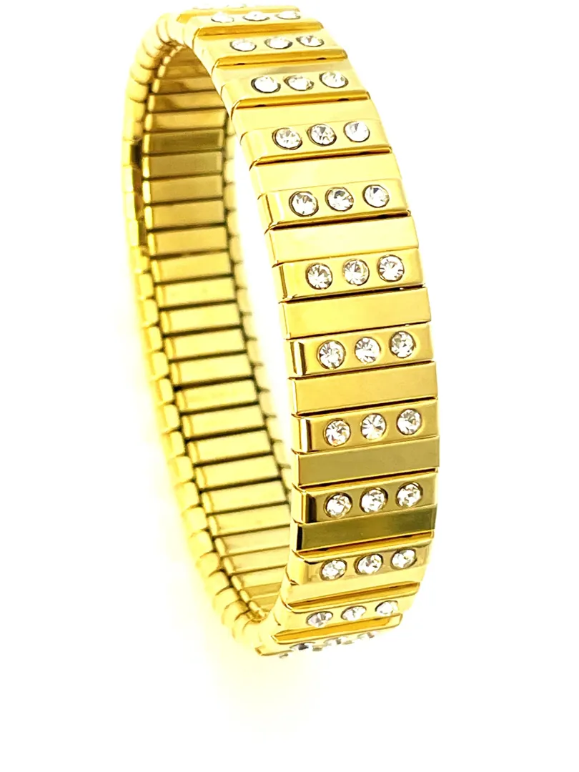 Pierre Lorren Unique Bangle Bracelet for women Handmade Jewelry Yellow Gold Silver Tennis Bracelet Crystal Diamond Christmas Gift for her