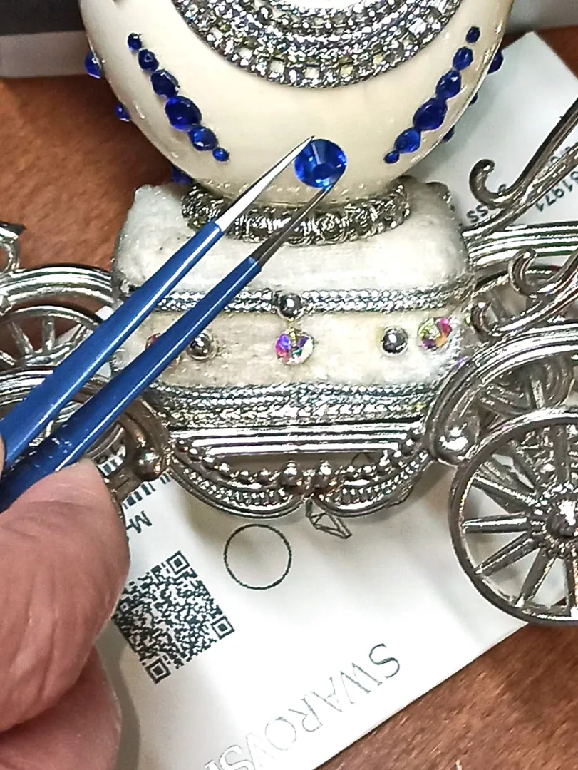 Designer Gifts, ONE OF A KIND, Faberge egg, Large SILVER Heart Ocean Necklace & Tennis Bracelet, Faberge egg Music, SAPPHIRE Wedding Anniversary.