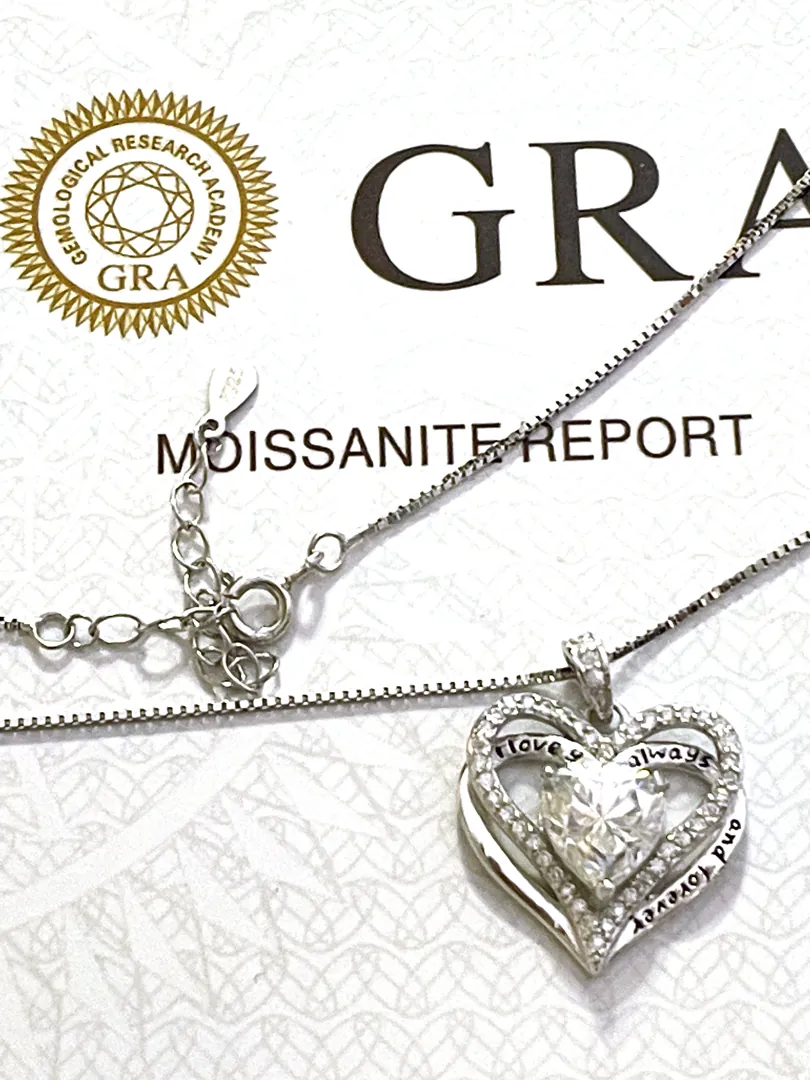 Heart-Shaped 2 Carat Diamond Solitaire Pendant Heart Diamond Pendant Heart Shape Diamond Necklace Birthday Gift for Her Easter Fine Jewelry