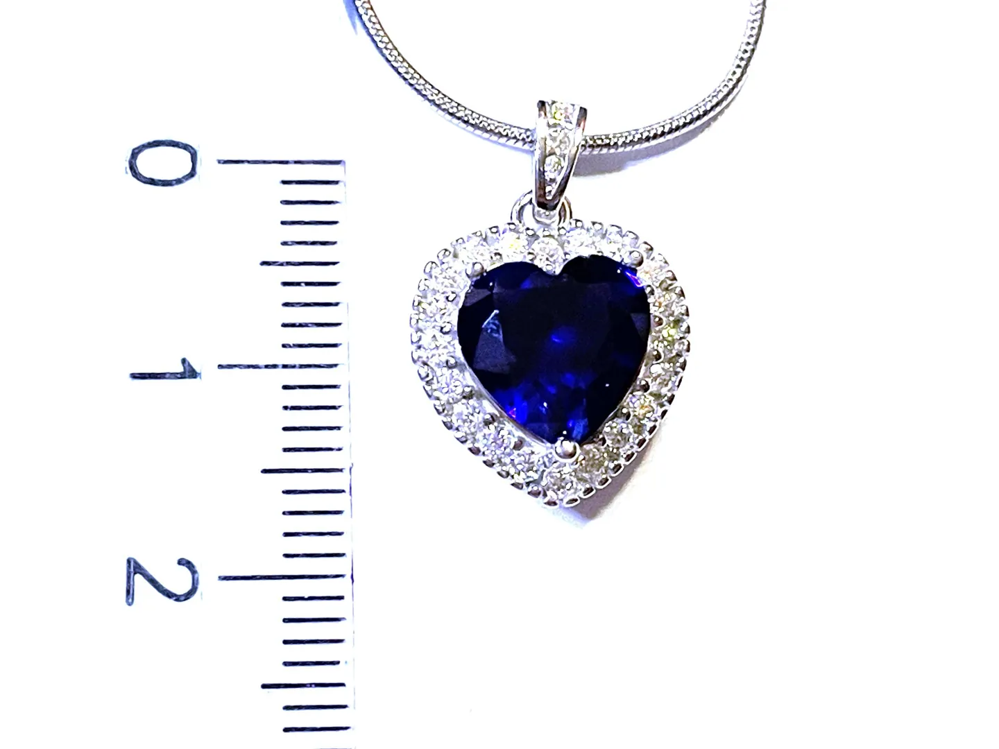 PierreLorren 2ct Natural Blue Sapphire Pendant Necklace Genuine Sapphire Pendants Sapphire Solitaire September Birthstone Dainty Minimalist