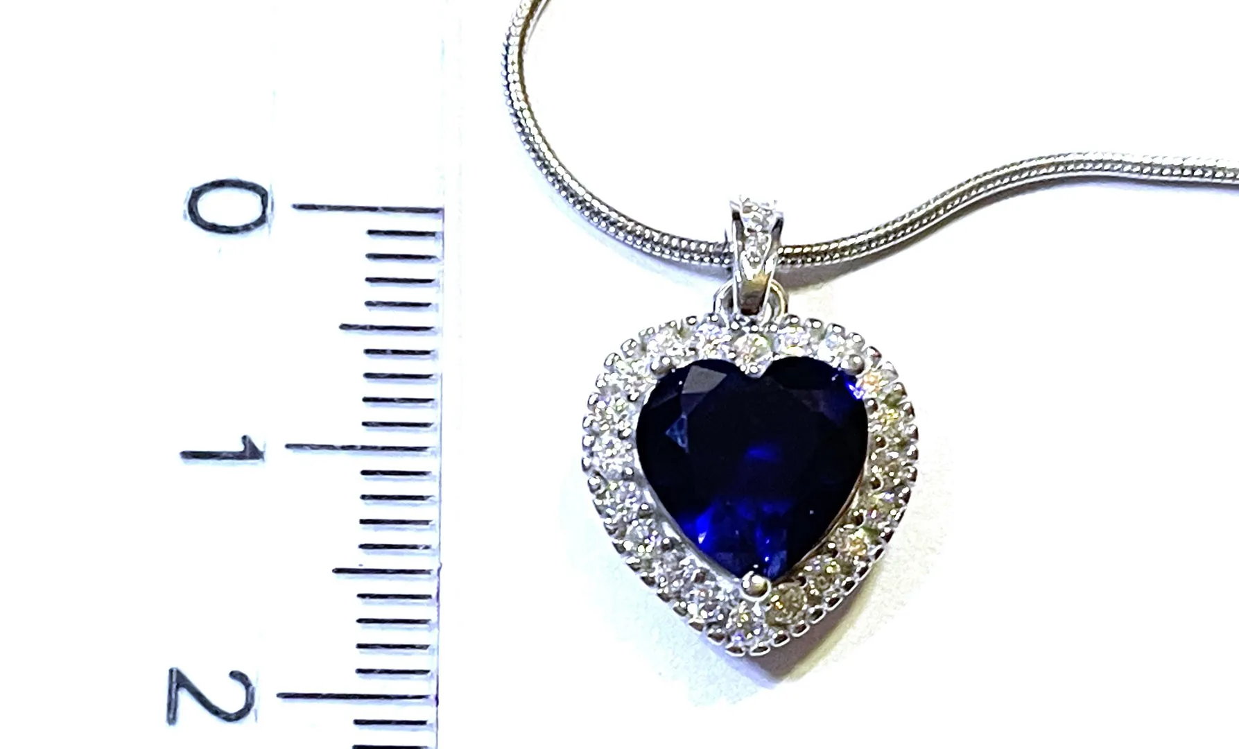 PierreLorren 2ct Natural Blue Sapphire Pendant Necklace Genuine Sapphire Pendants Sapphire Solitaire September Birthstone Dainty Minimalist
