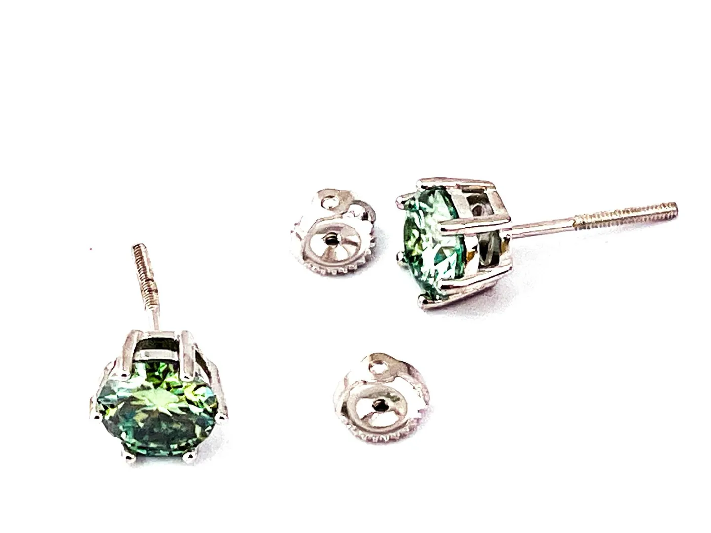 2ctw Natural Emerald Earrings Real Emerald Stud Earrings Emerald Gemstone Earrings Emerald Jewelry for Birthday Woman Gift Idea PierreLorren