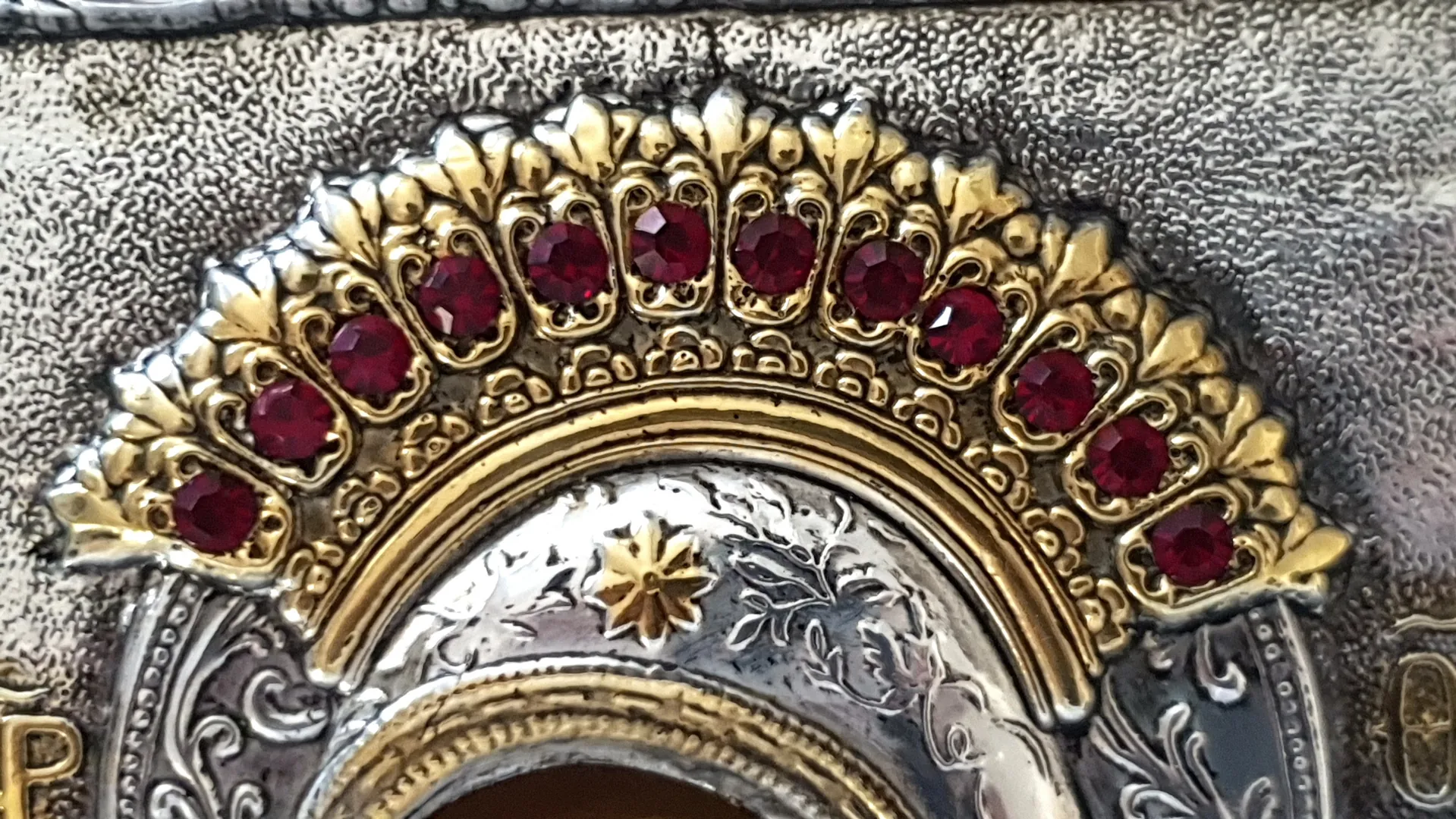 Solid Silver Byzantine Icon 24kt Gold Eastern Orthodox Russian Christian Handmade Virgin Mary Our Lady Panagia Kykko Theotokos Tarnish Free