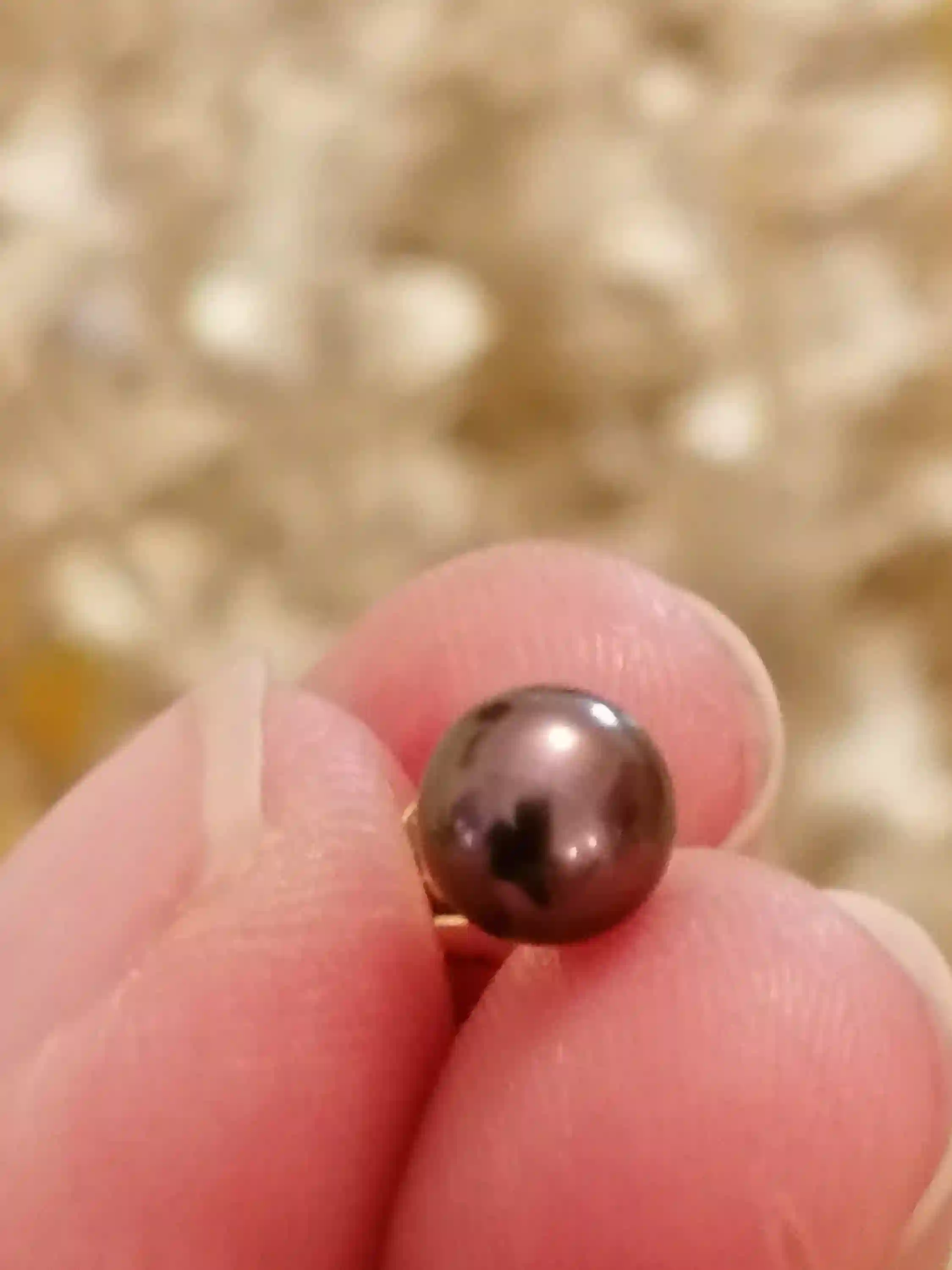 Tahitian AKOYA Real Pearl stud earrings 18k Solid yellow GOLD Japanese South sea Akoya AAA Black Pearl Stud Earring gift for her anniversary 