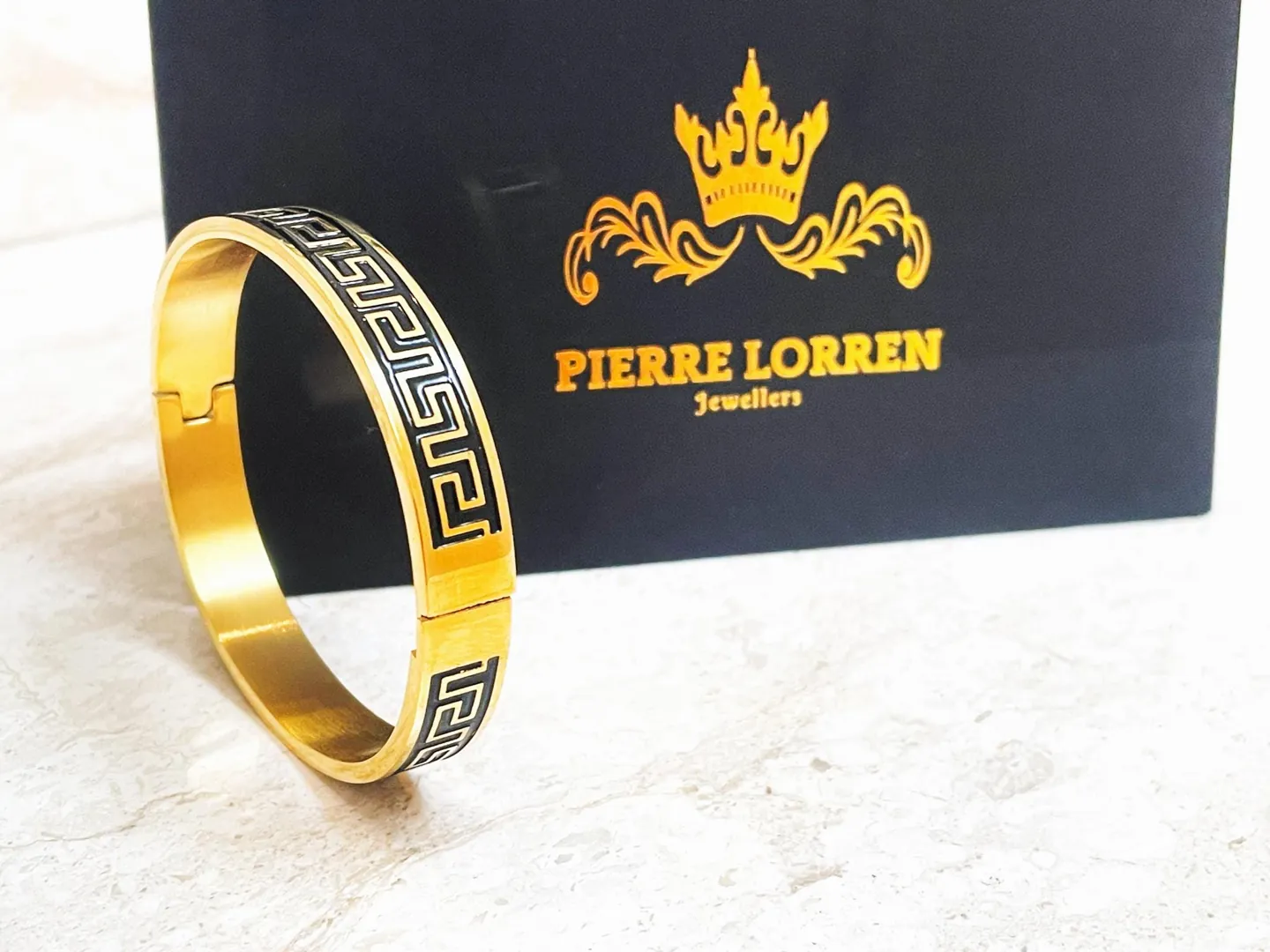 Made in Greece Greek Key Bracelet Bangle Handmade Meander Jewelry gift ideas 18k Gold