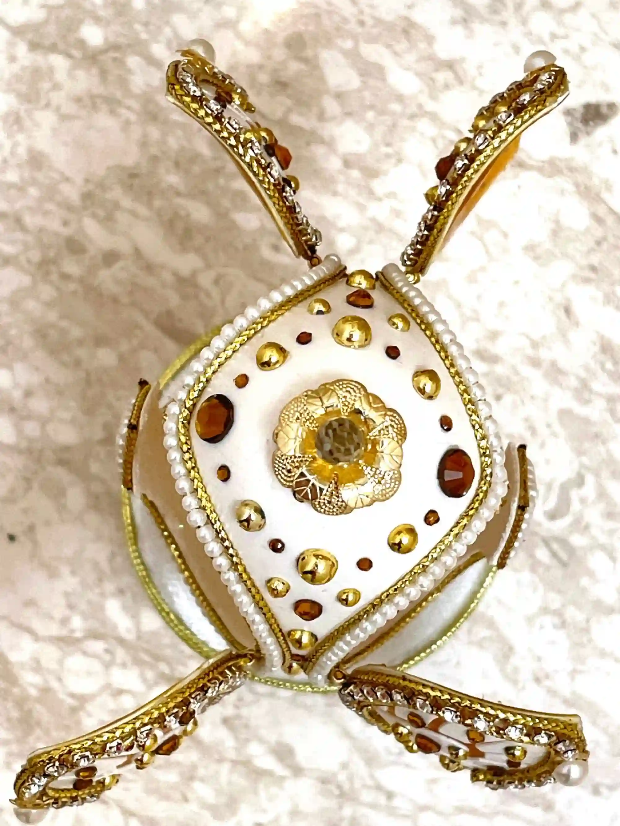Faberge style Luxury Jewelry Box 24k GOLD CITRINE Gift for Her HANDMADE Natural Egg Faberge egg Ornament Ballerina Lover Faberge egg Music 