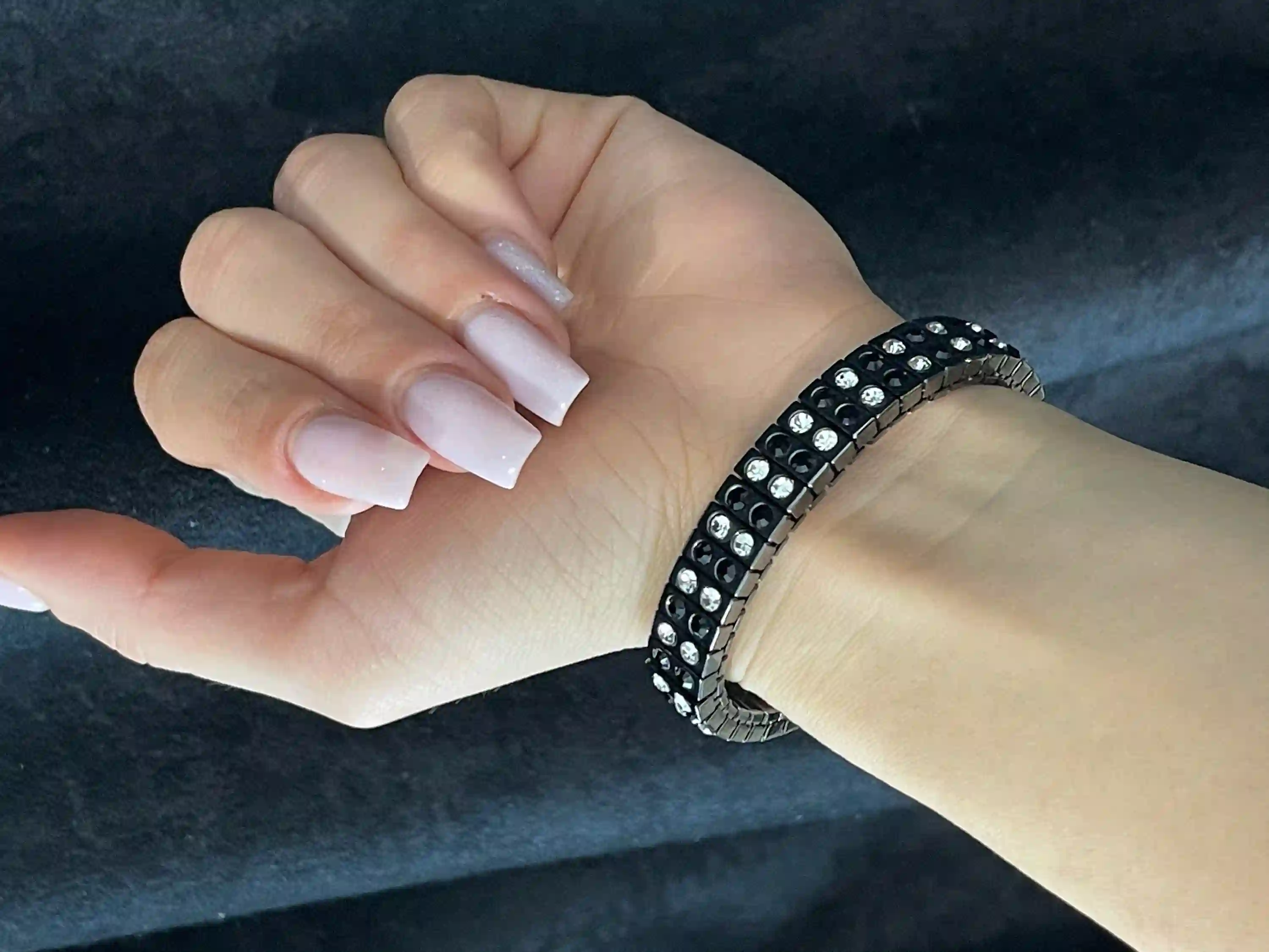 Handmade Bracelet SWAROVSKI Crystal Luxury Jewelry Black ONYX Bracelet Bangle women Gift Glamour Jewelry 4ct DESIGNER Bracelet pierrelorren 