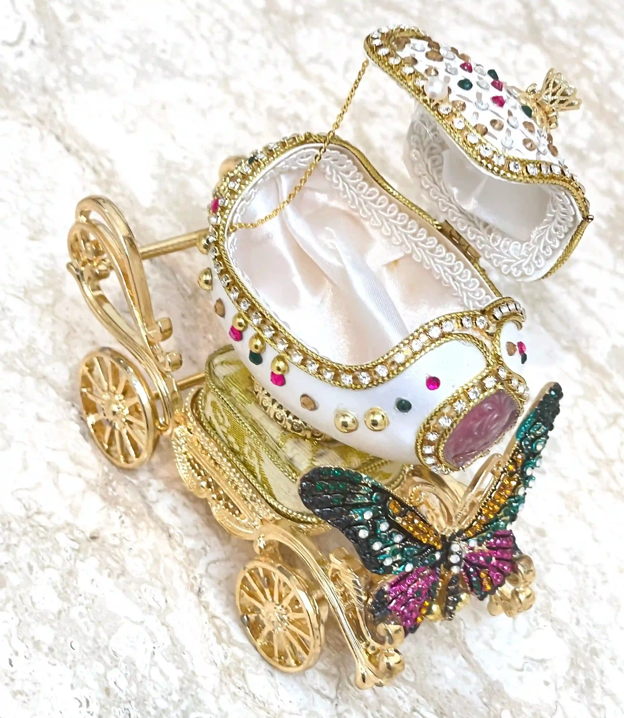 ONE OF A KIND - Faberge-Style egg -Faberge musical egg - Faberge Ornament - Faberge Trinket box - Faberge Antique - Faberge egg Easter Gift - 