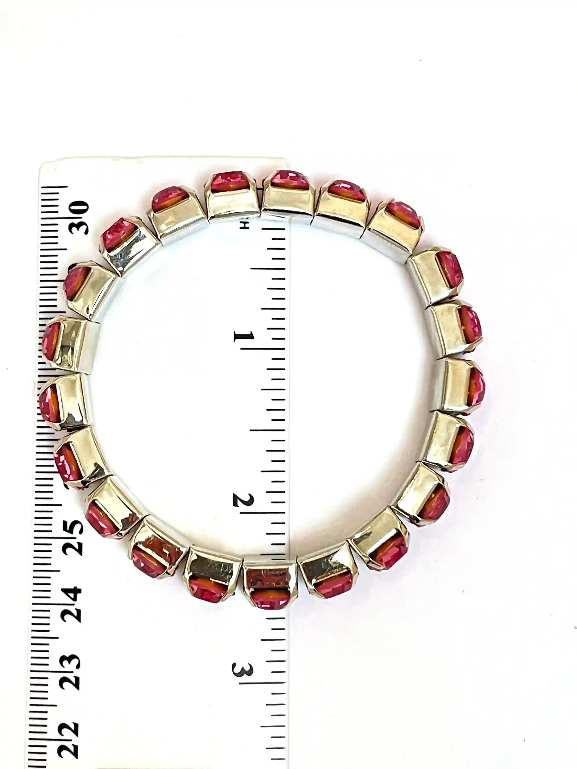 Silver Ruby bracelet Tennis Bracelet RUBY Gemstone Bracelet January Birthstone Ruby Jewelry Birthday gift for her Handmade Christmas Wedding 