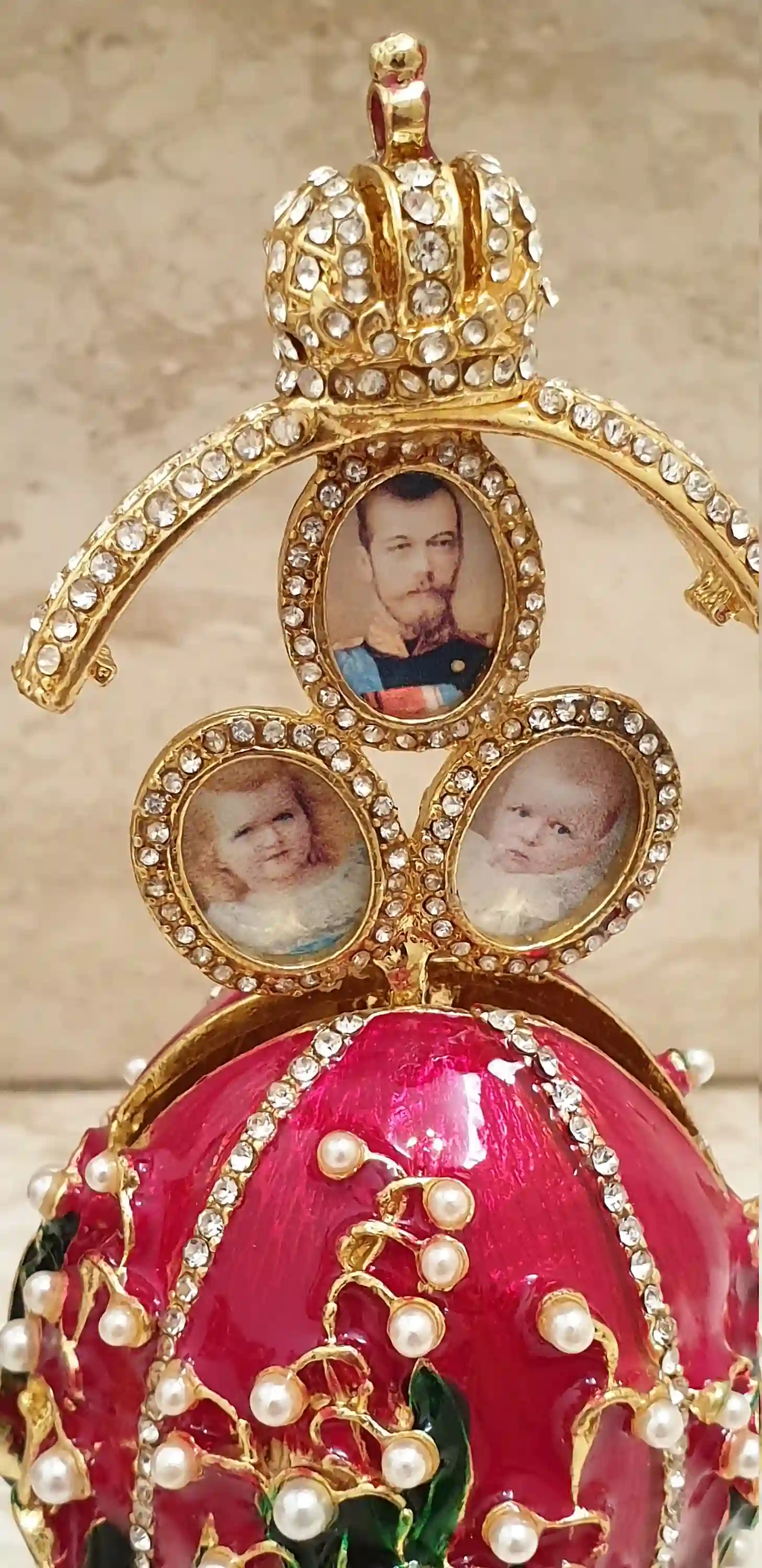 Her Easter Gift EXQUISITE Ornament Easter present Faberge 24k GOLD 
