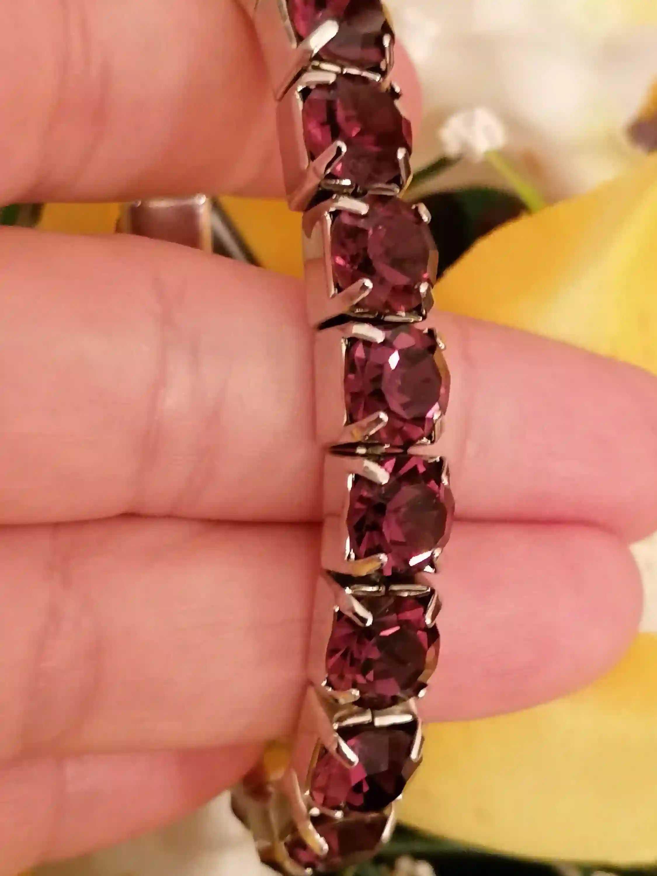 Mourning Gift for women SWAROVSKI Amethyst Crystal bracelet Grief Jewelry 18k GOLD Sympathy Gift Loss of Mother Condolences Bereavement Gift 