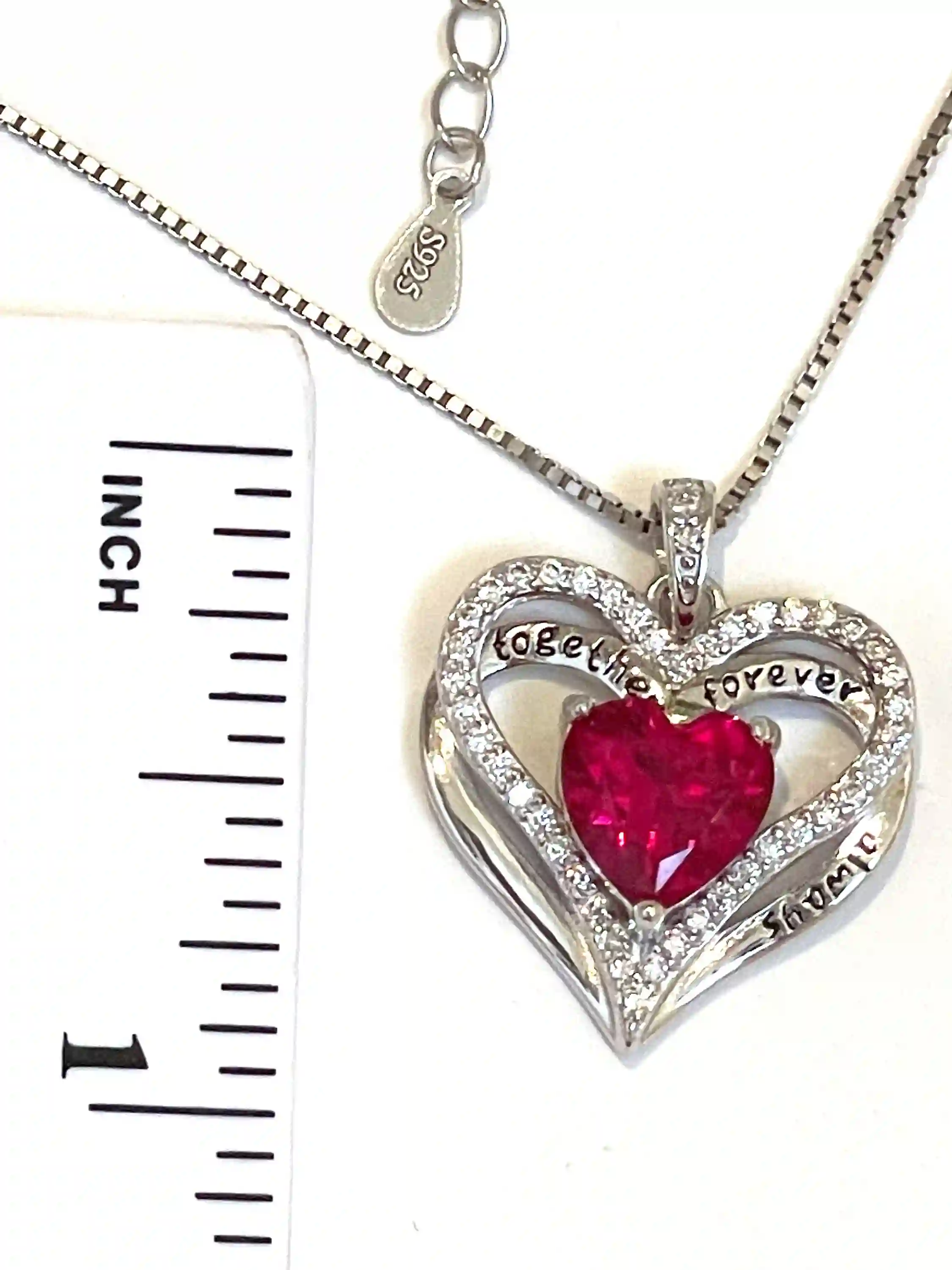 3.2ctw Certified Natural Ruby Heart Ruby Necklace Diamond Heart Handmade Jewelry Heart Shaped Pendant Gemstone Jewelry Diamond Jewelry gift 