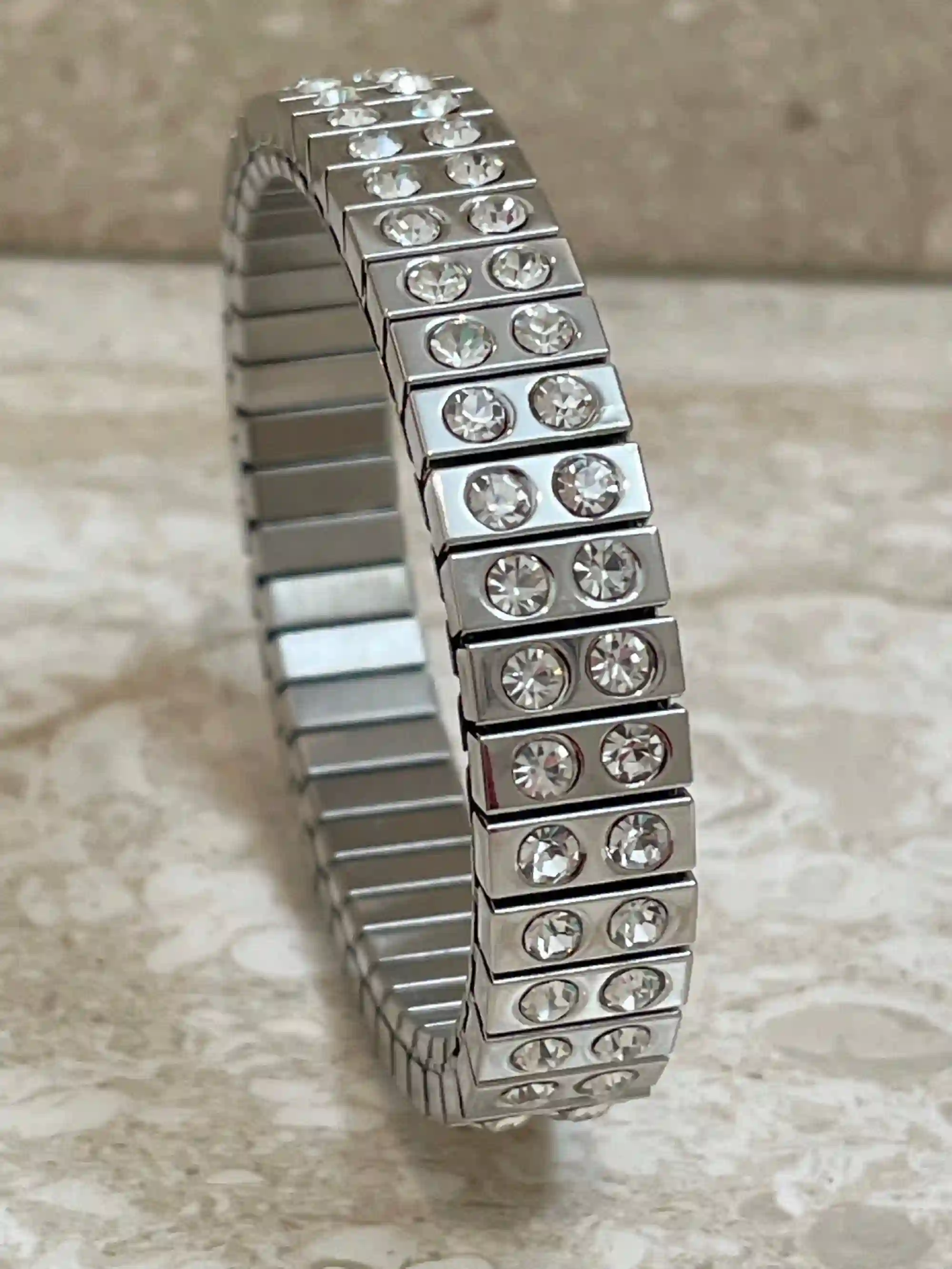 Handmade Diamond Bracelet Silver Bracelet April Birthstone Gemstone Bracelet Luxury Wedding Bracelet 96 Diamond Austrian Crystal Jewelry 5ct 