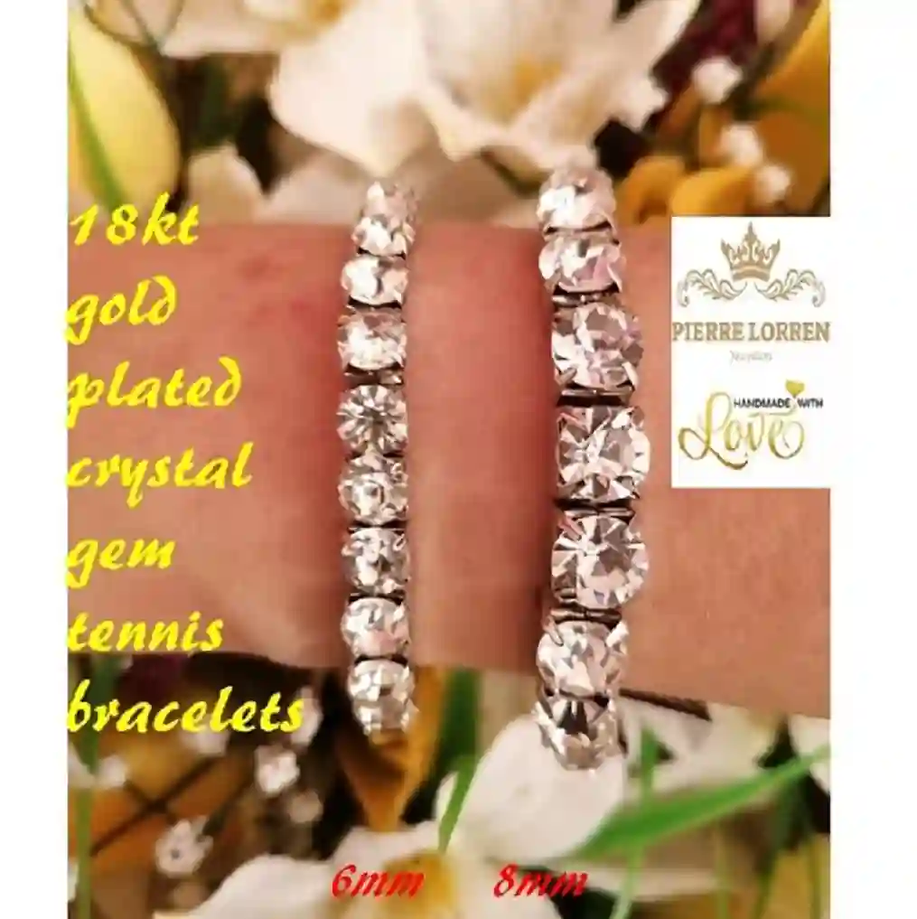 Emerald green bracelet for women 18k white gold Swarovski Jewelry May birthstone/Emerald jewelry tennis braclet gemstone bangle gift for her 