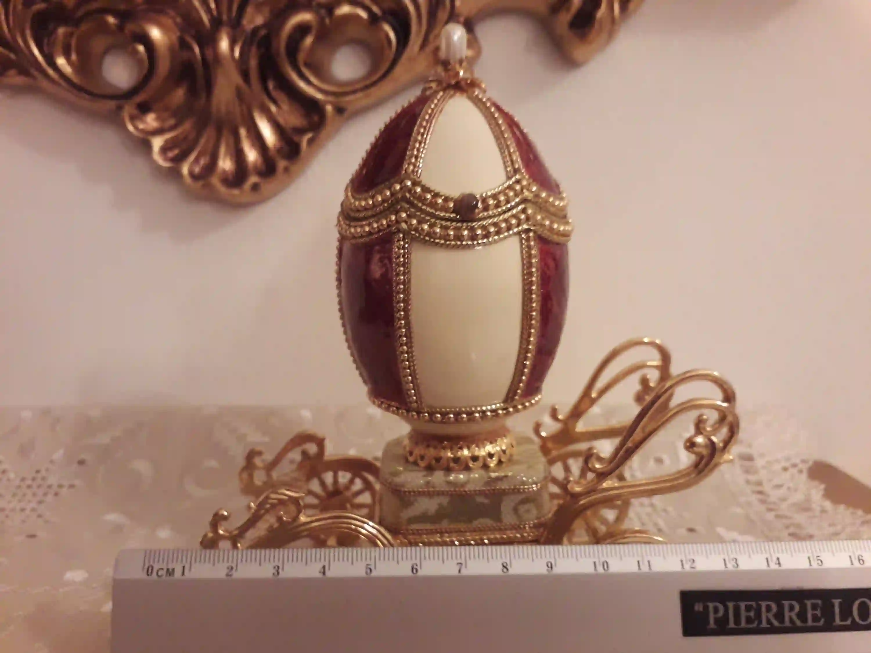 Faberge egg style Luxury Wedding Box Bridal shower gift for bride/Faberge Egg Music Box/Egg Jewelry Box/Engagement gift for Sister Wedding 