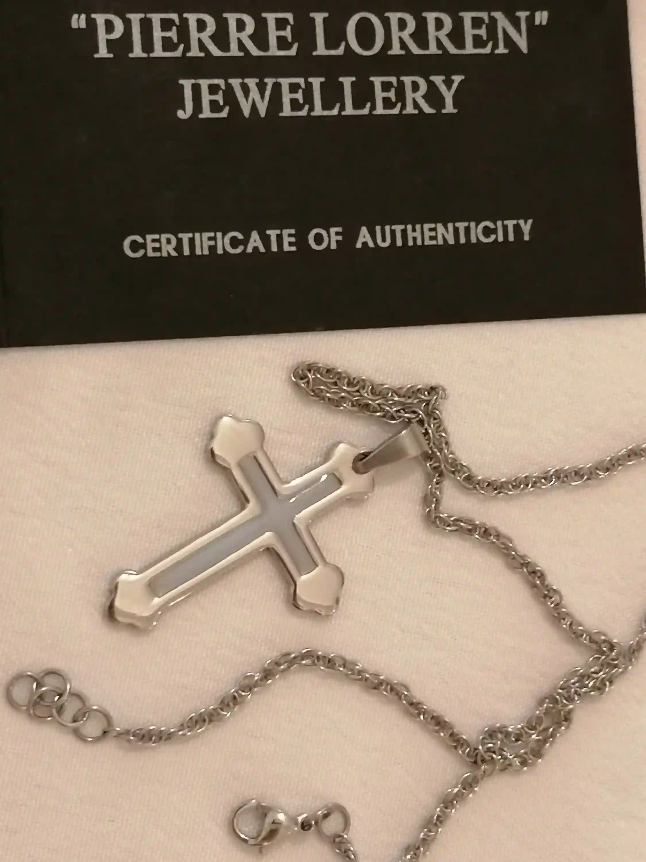 Silver Cross Pendant NECKLACE /Religious Cross Christian gifts for women Pendant Necklace Jewelry for her HANDMADE/Chain 16