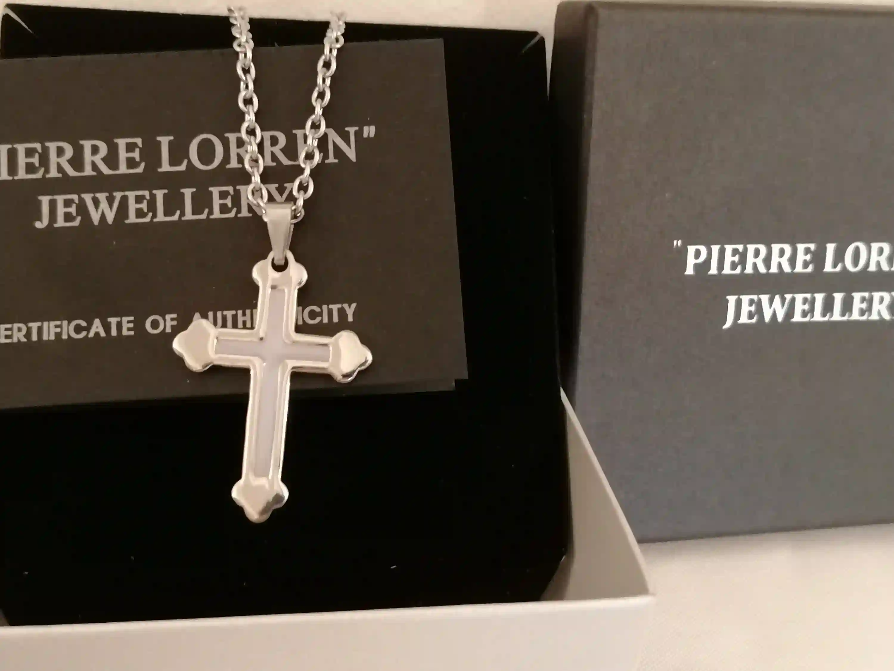 Silver Cross Pendant NECKLACE /Religious Cross Christian gifts for women Pendant Necklace Jewelry for her HANDMADE/Chain 16