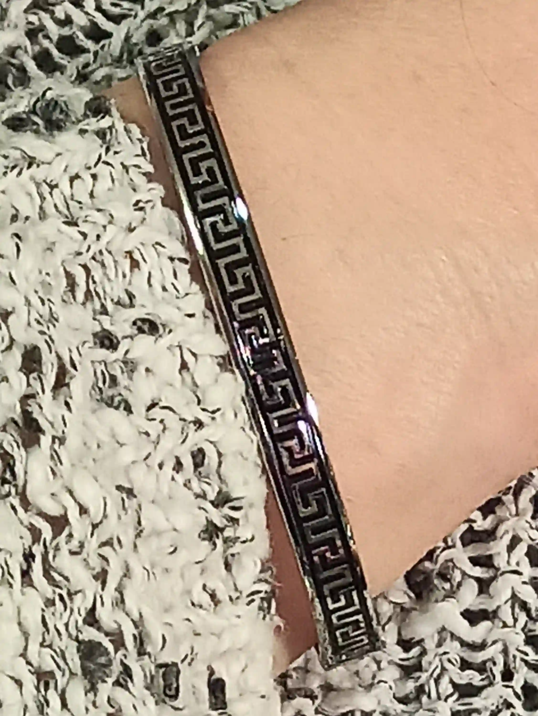 Unisex Jewellery Greek Gift Bangle Bracelet/Ancient Greek Bracelet Silver Key Jewelry 12mm/Meander Bracelet/Silver Cuff Bracelet/Open Bangle 