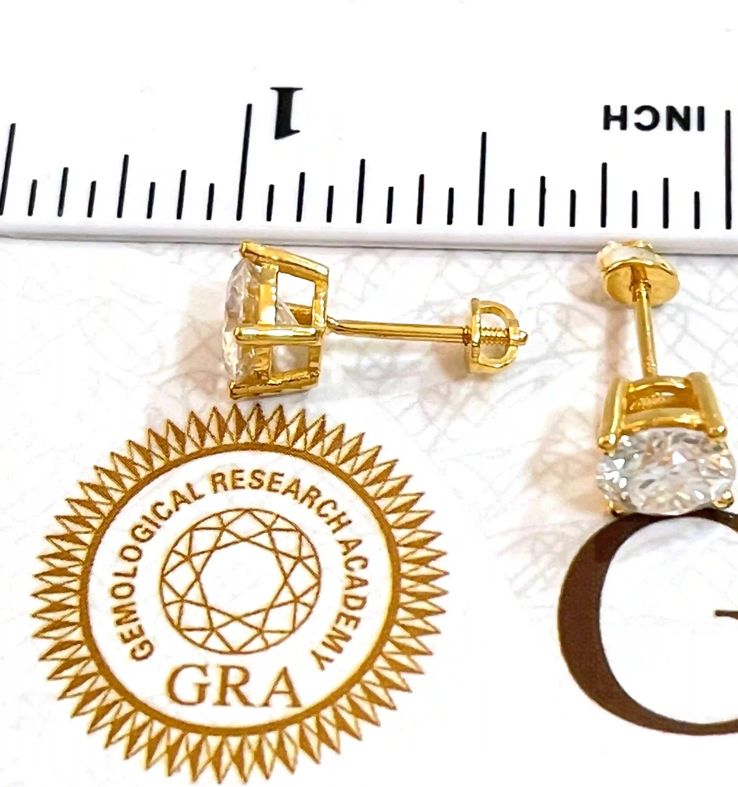 2ct - Solid 18k Gold Jewelry -Diamond Earrings, Round Diamond Studs, Solitaire Earrings, Anniversary Gift for her, Diamond Everyday Earrings 