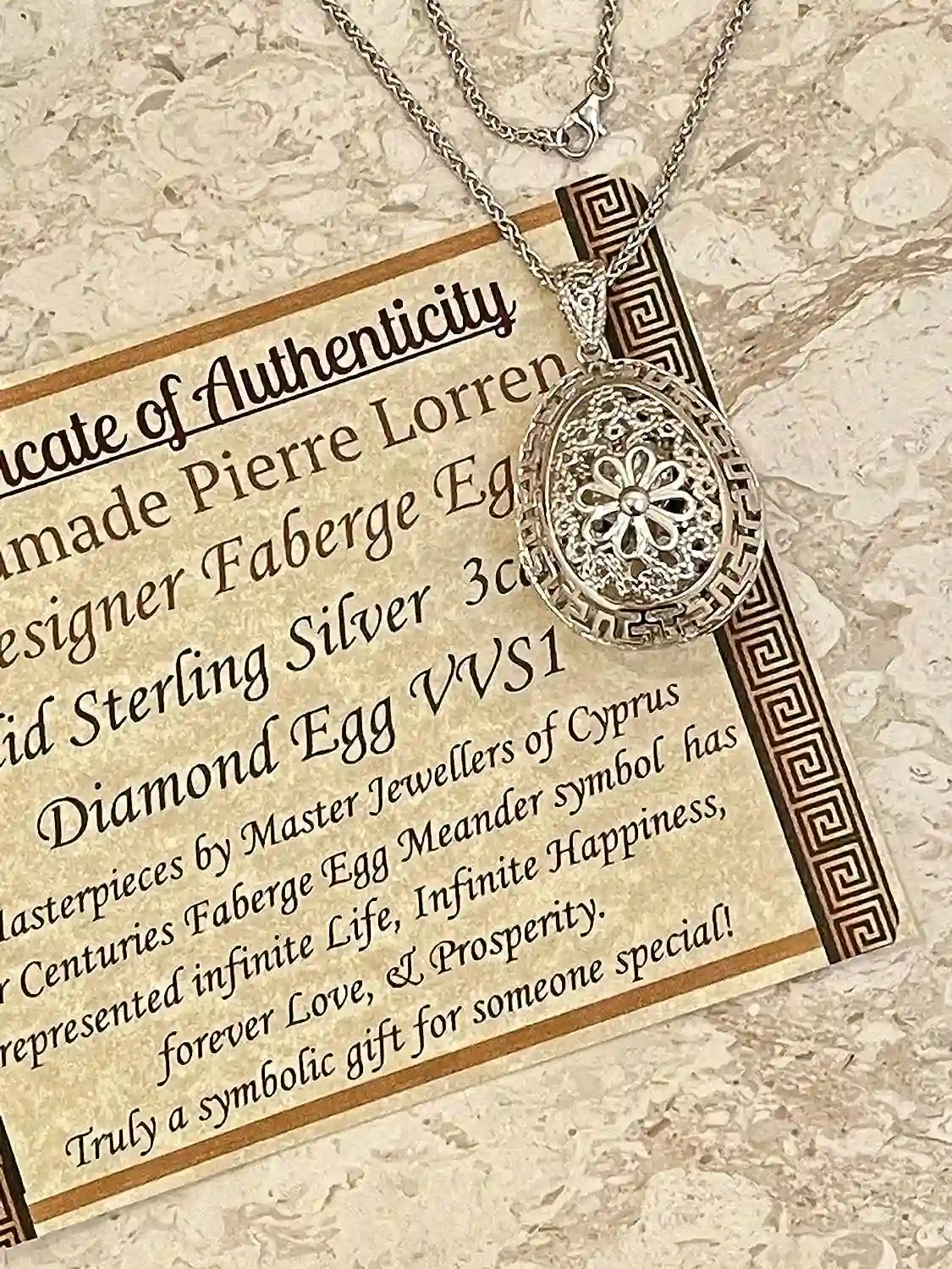 1983, Imperial Egg, Faberge-Style Egg Music, Handcarved REAL Egg PLUS, Faberge Jewelry, 3 carat DIAMOND Faberge Egg Necklace,40th Anniversary gift 
