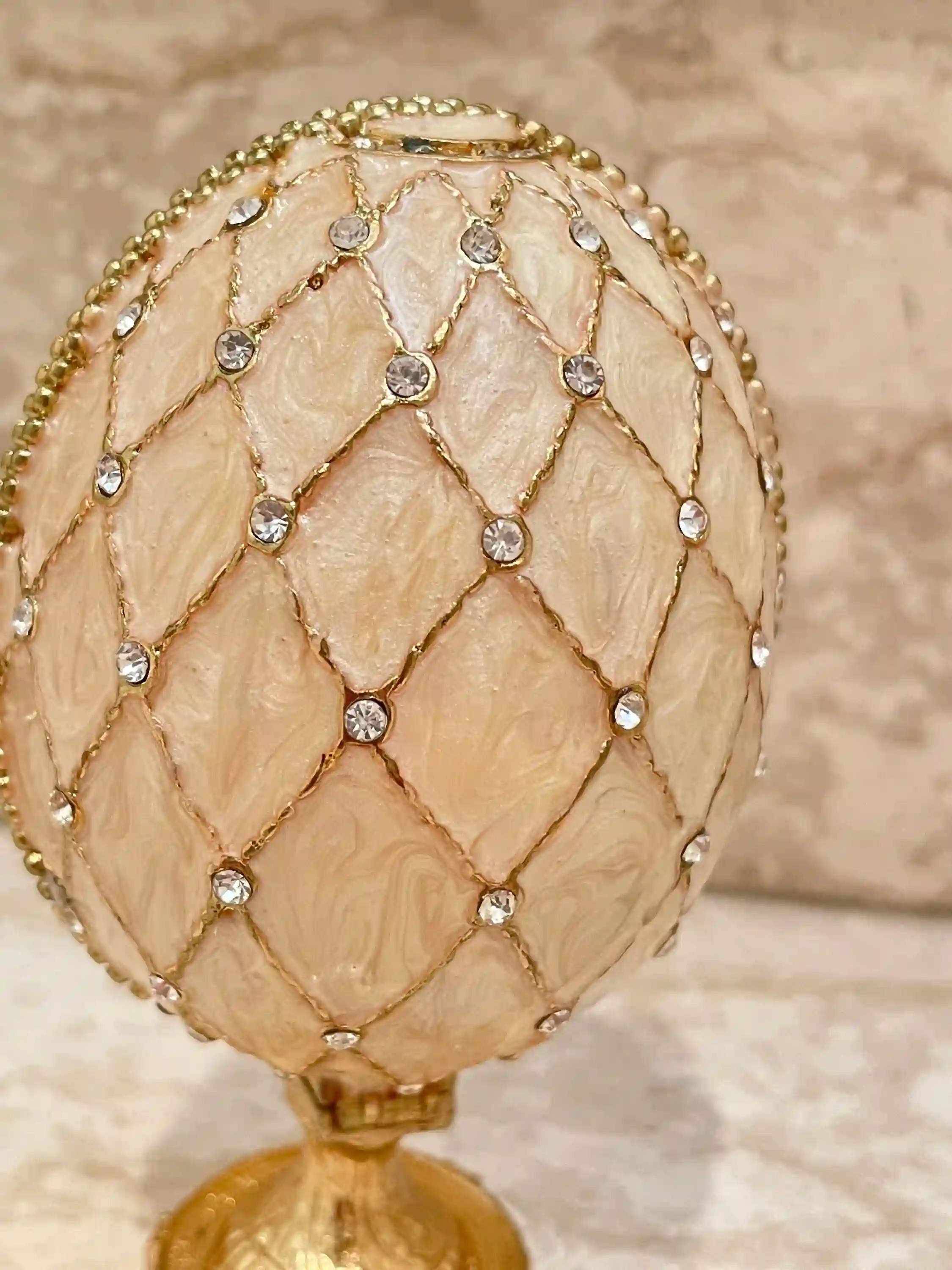 Faberge Egg HANDMADE 333 Austrian Crystals Jeweled Crown Trinket for men Faberge Egg Gift for Him Trinket Grad Gift Husband Anniversary Men 