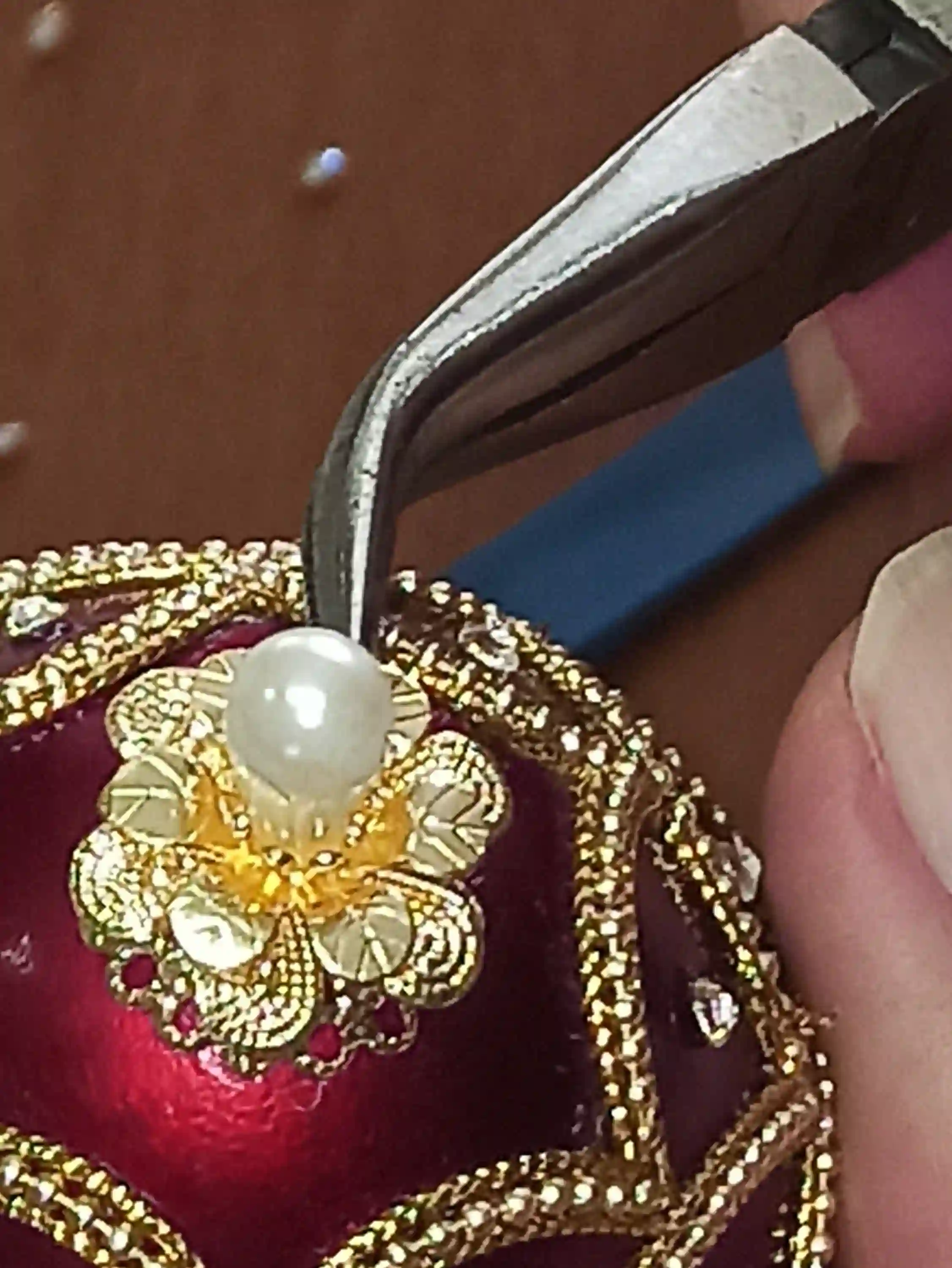 Mothers Day gift from daughter,Red Faberge-Style egg MUSIC box Trinket & Faberge style egg pendant ,Wife Birthday Mom gift,Sister Anniversary wife 