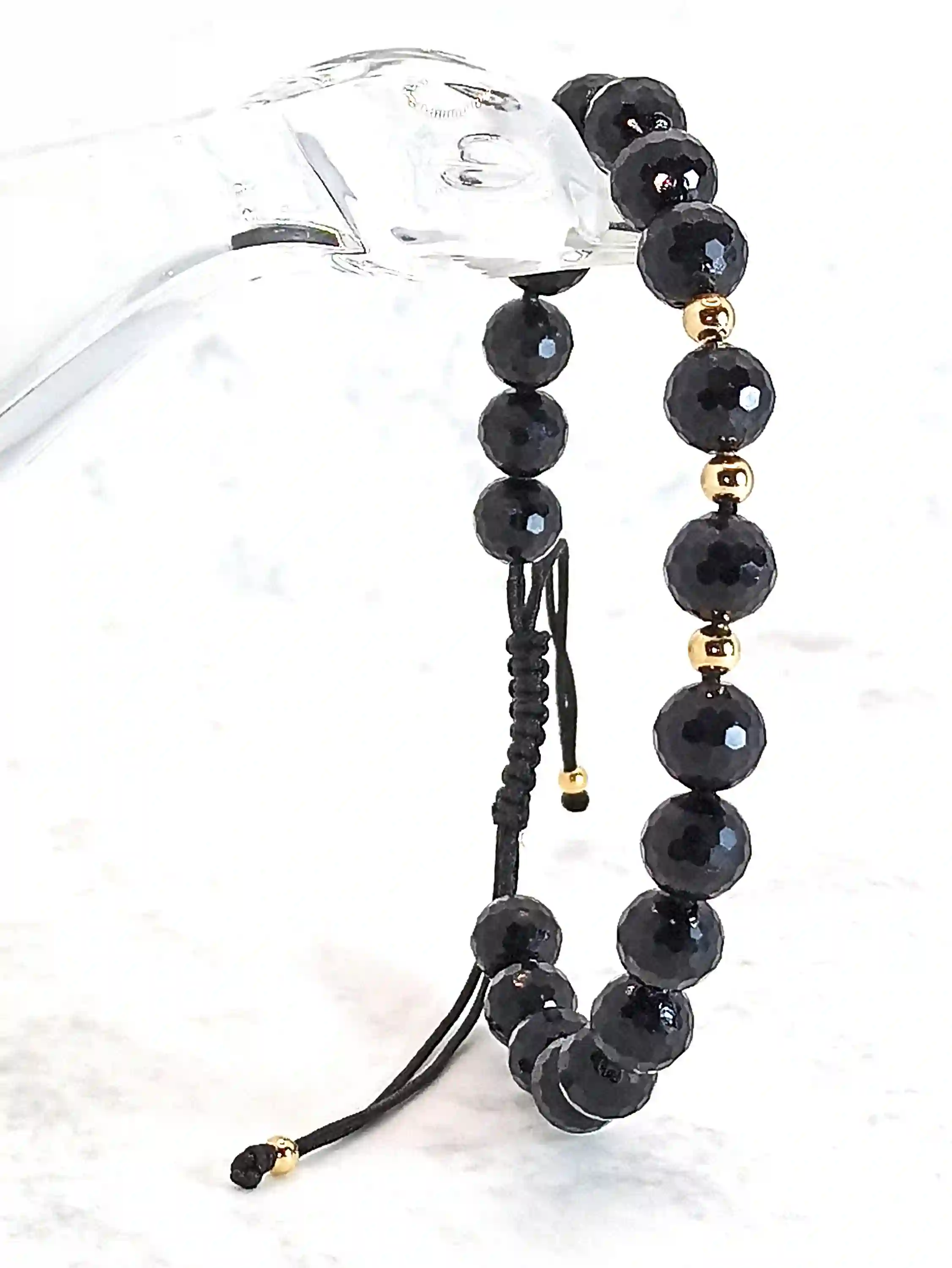 Unique Unisex Bracelet Gold Tourmaline,Graduation Gift,Grad Bracelet,Emf Protection Jewelry,SOLID 18k GOLD,Graduation Bracelet Jewelry Gifts 