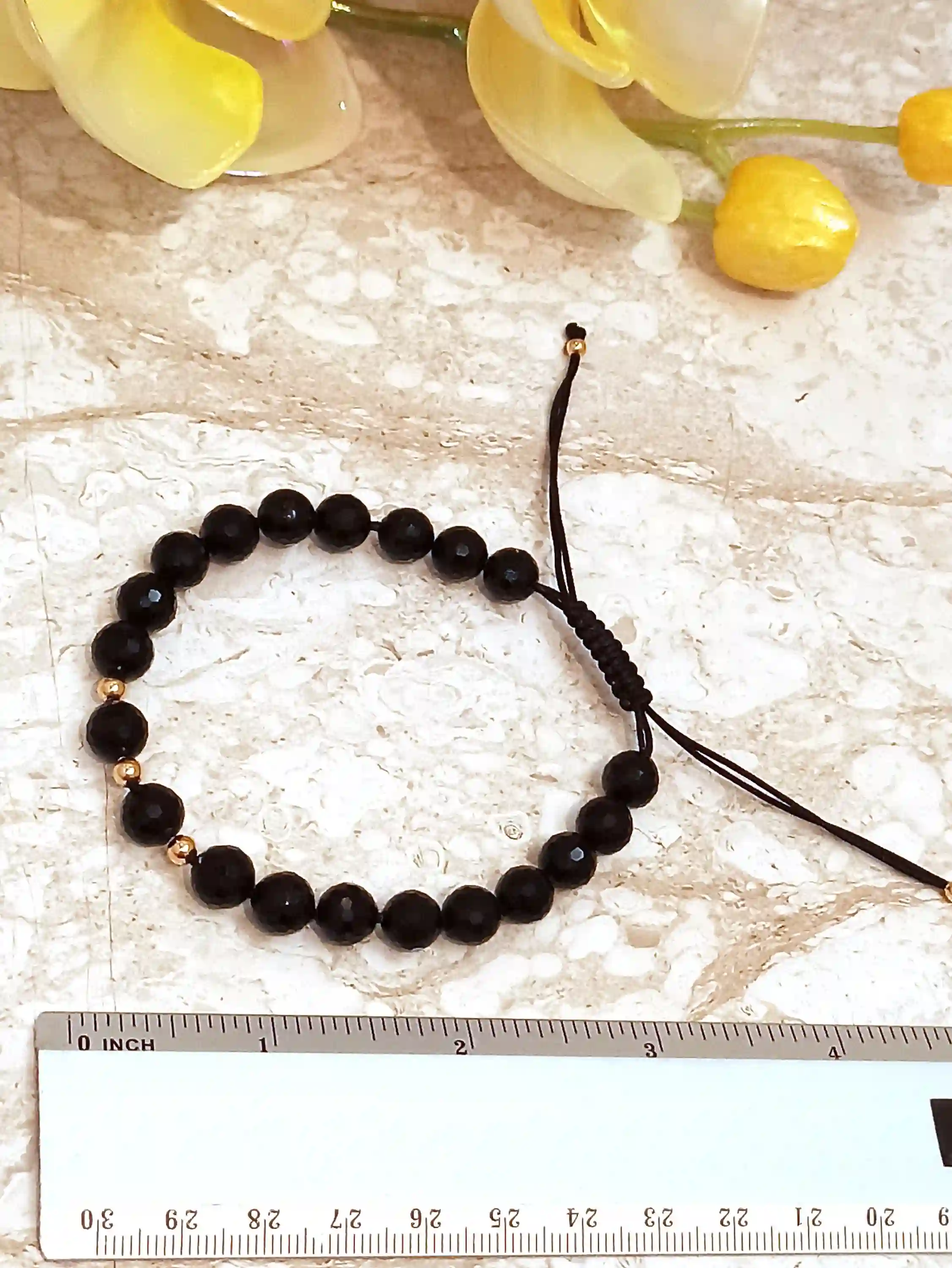 Unique Unisex Bracelet Gold Tourmaline,Graduation Gift,Grad Bracelet,Emf Protection Jewelry,SOLID 18k GOLD,Graduation Bracelet Jewelry Gifts 