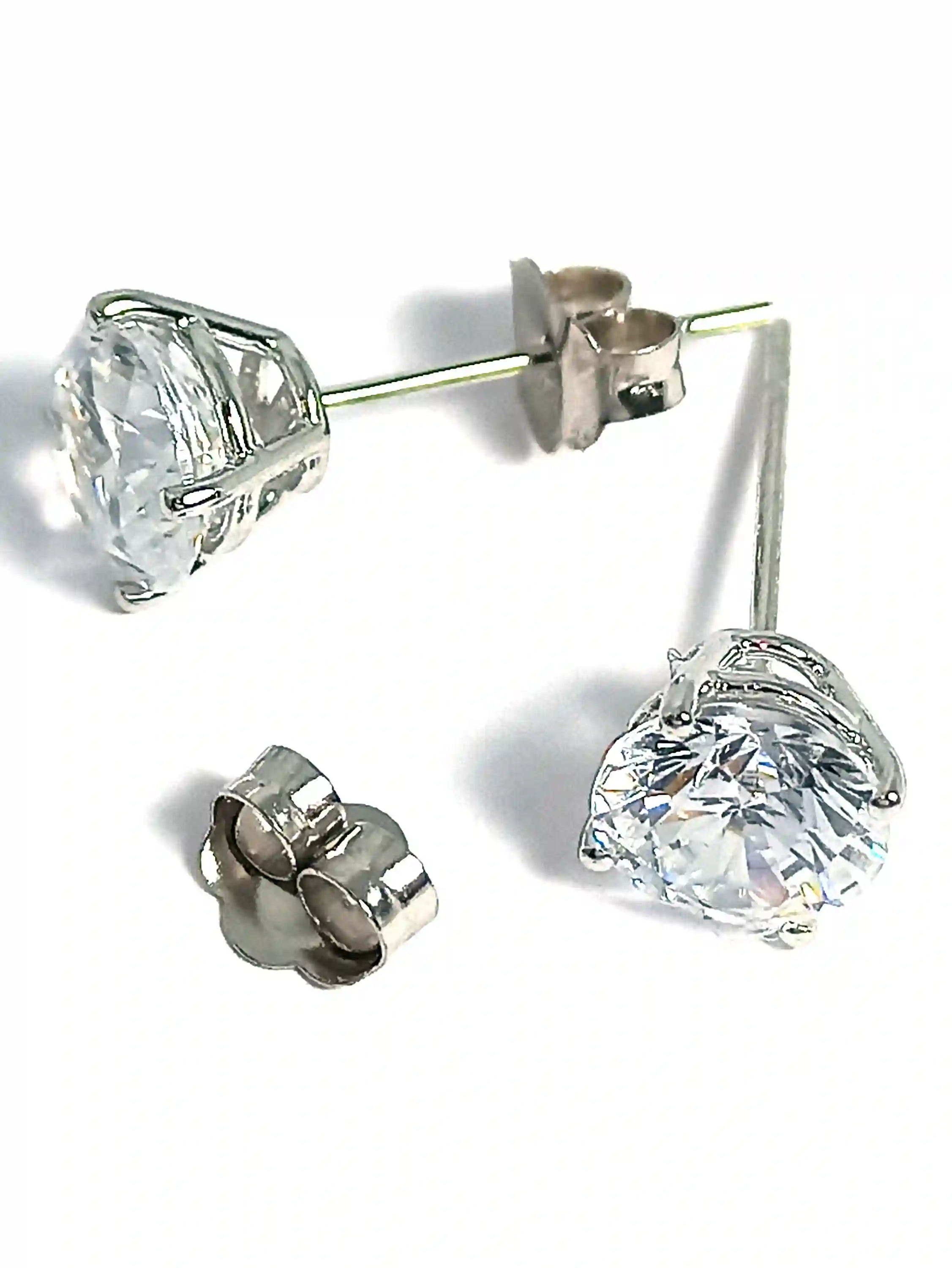 Bridal Earrings 2 carat Diamond Stud Earrings SOLID 18k GOLD Earrings White Gold Gift for her Wedding Earrings Bride Diamond Studs Handmade 