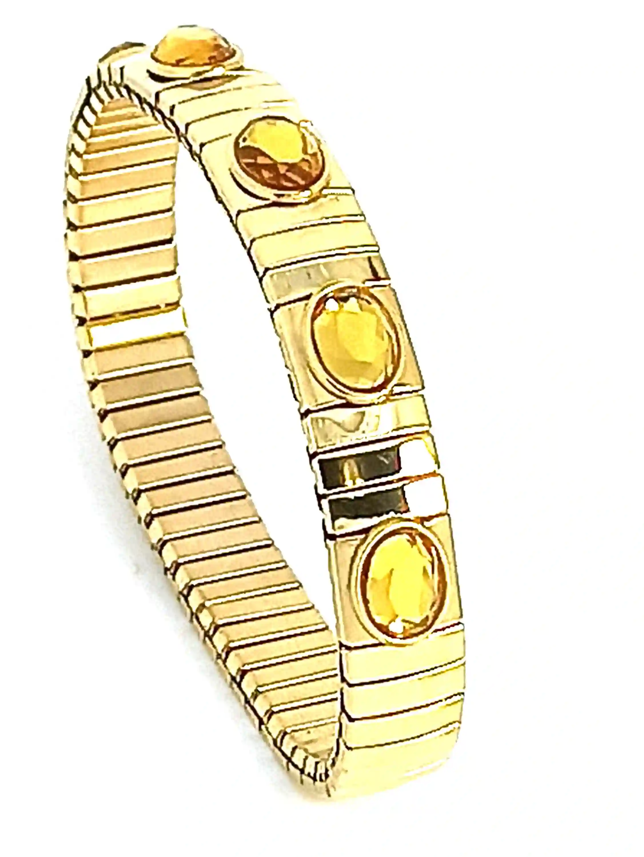 Luxurious Peach FABERGE Necklace Designer Art Deco Faberge Egg Pendant + Citrine Bracelet, 24k GOLD ,23.5 inch Chain, Egg Jewelry for women 