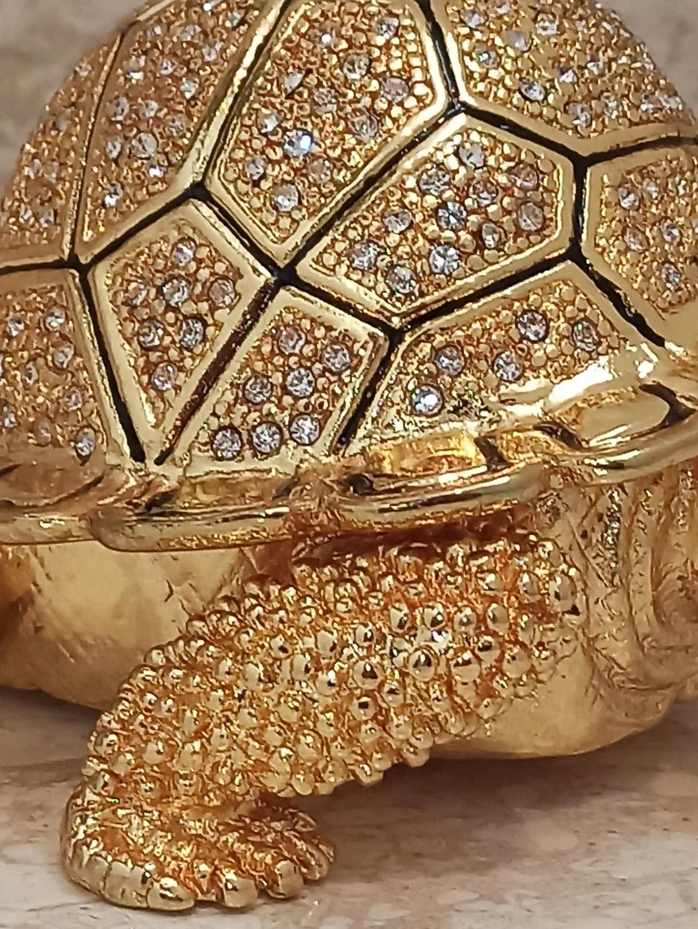 PERSONALISED Gift-Initial Jewelry box-Custom Initial Gift-FABERGE-Turtle Trinket-Graduation Gift Idea-Birthday-Anniversary-24k GOLD Handmade 