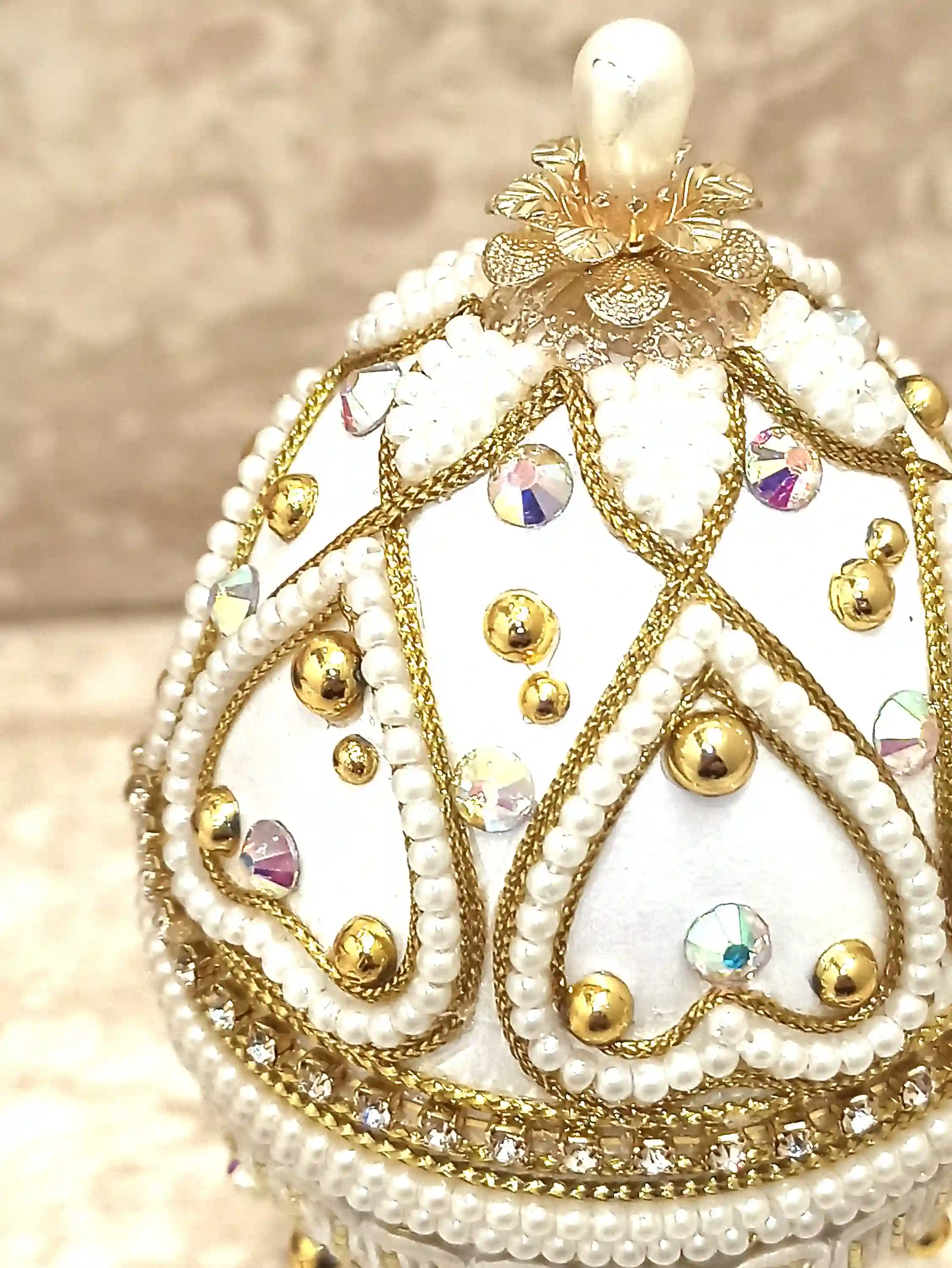 5ct, Faberge-Style, Angel Vintage, Christian Trinkets, 24k GOLD, Faberge Egg, Angel Trinket Box, Christmas gift, Xmas Angel, Faberge Egg style 