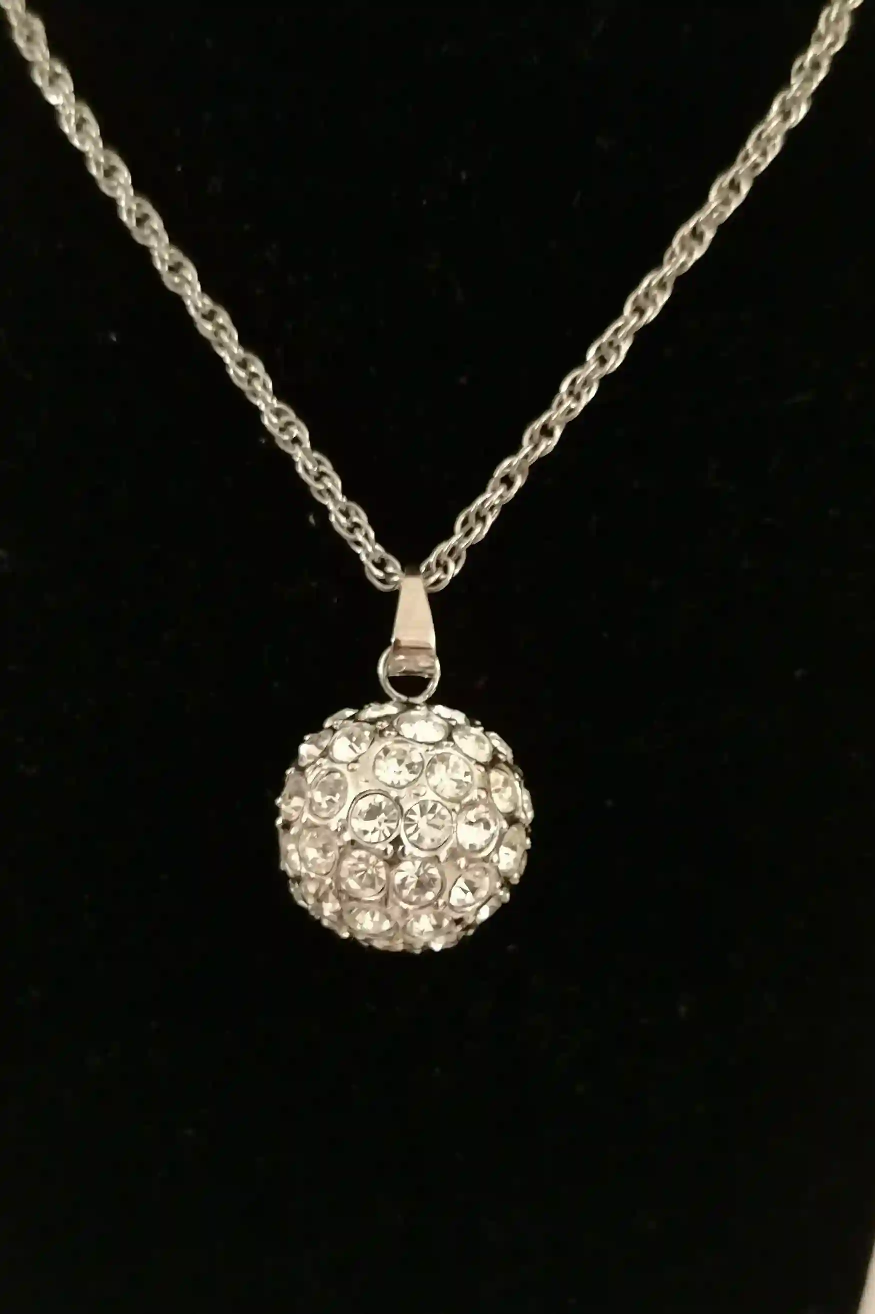 FABERGE-Style pendant style Handmade Jewelry Faberge egg Birthday jewellery gift for her 50 Austrian Diamond Crystals HANDSET Silver Tarnish free 