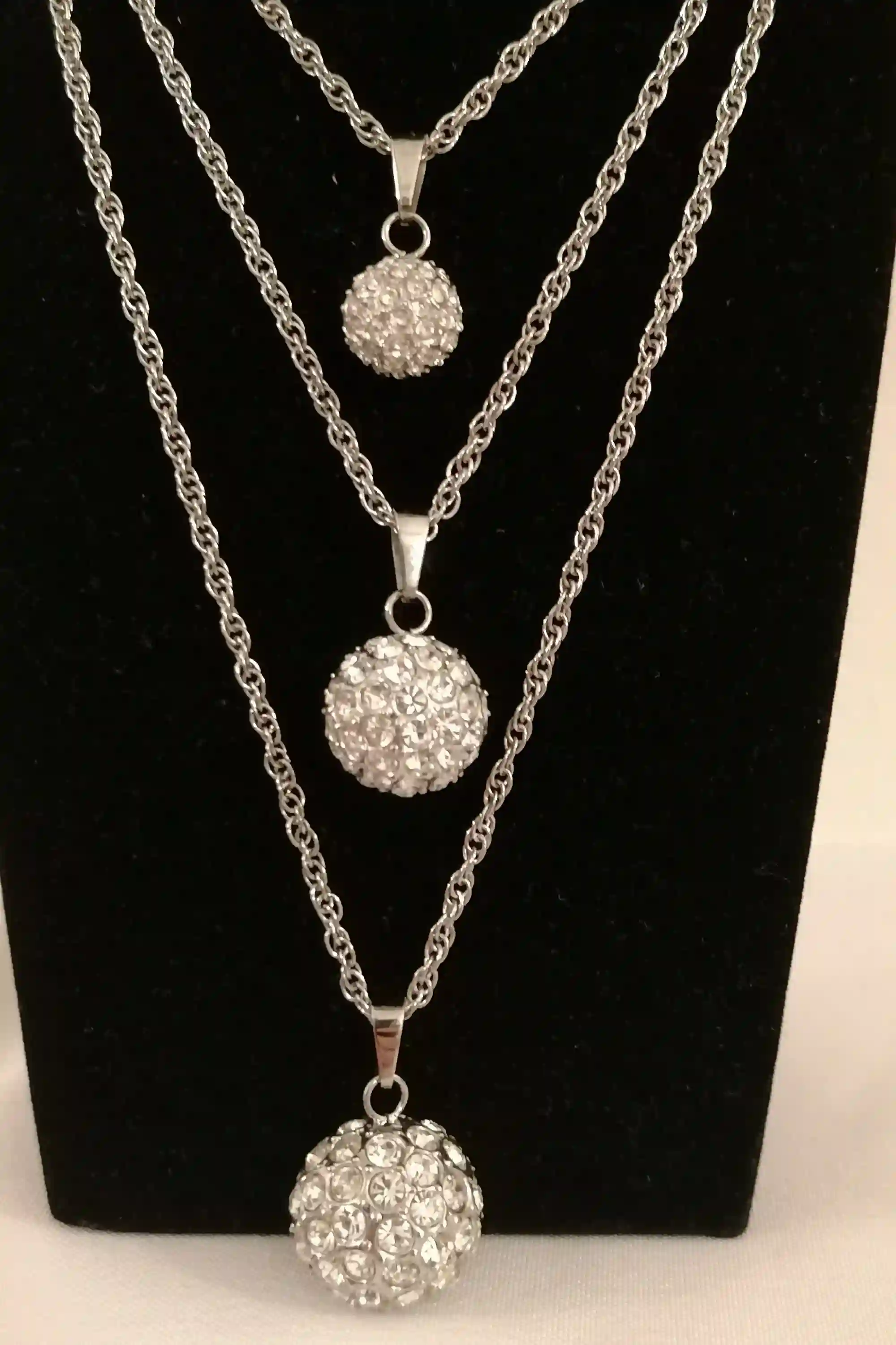 FABERGE-Style pendant style Handmade Jewelry Faberge egg Birthday jewellery gift for her 50 Austrian Diamond Crystals HANDSET Silver Tarnish free 