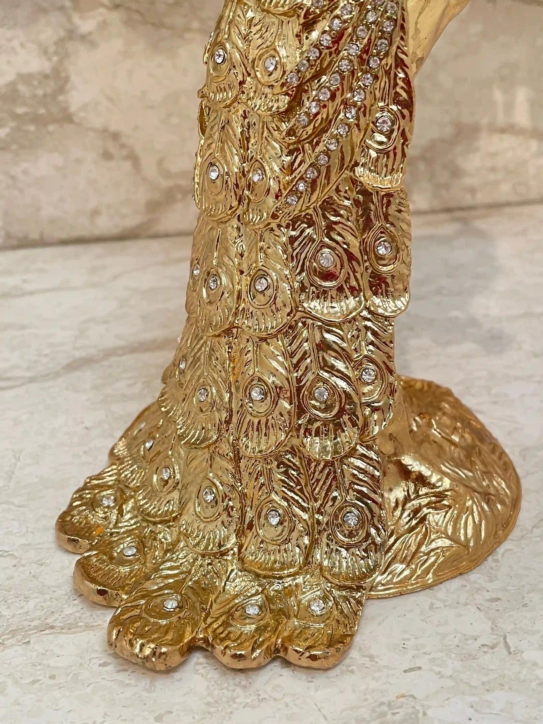 Limited Edition Pure Gold Decor Peacock HANDMADE LARGE Faberge style Egg Luxury Jewelry box Faberge Egg 840 Swaroski Diamond Handset Mothers day gift 