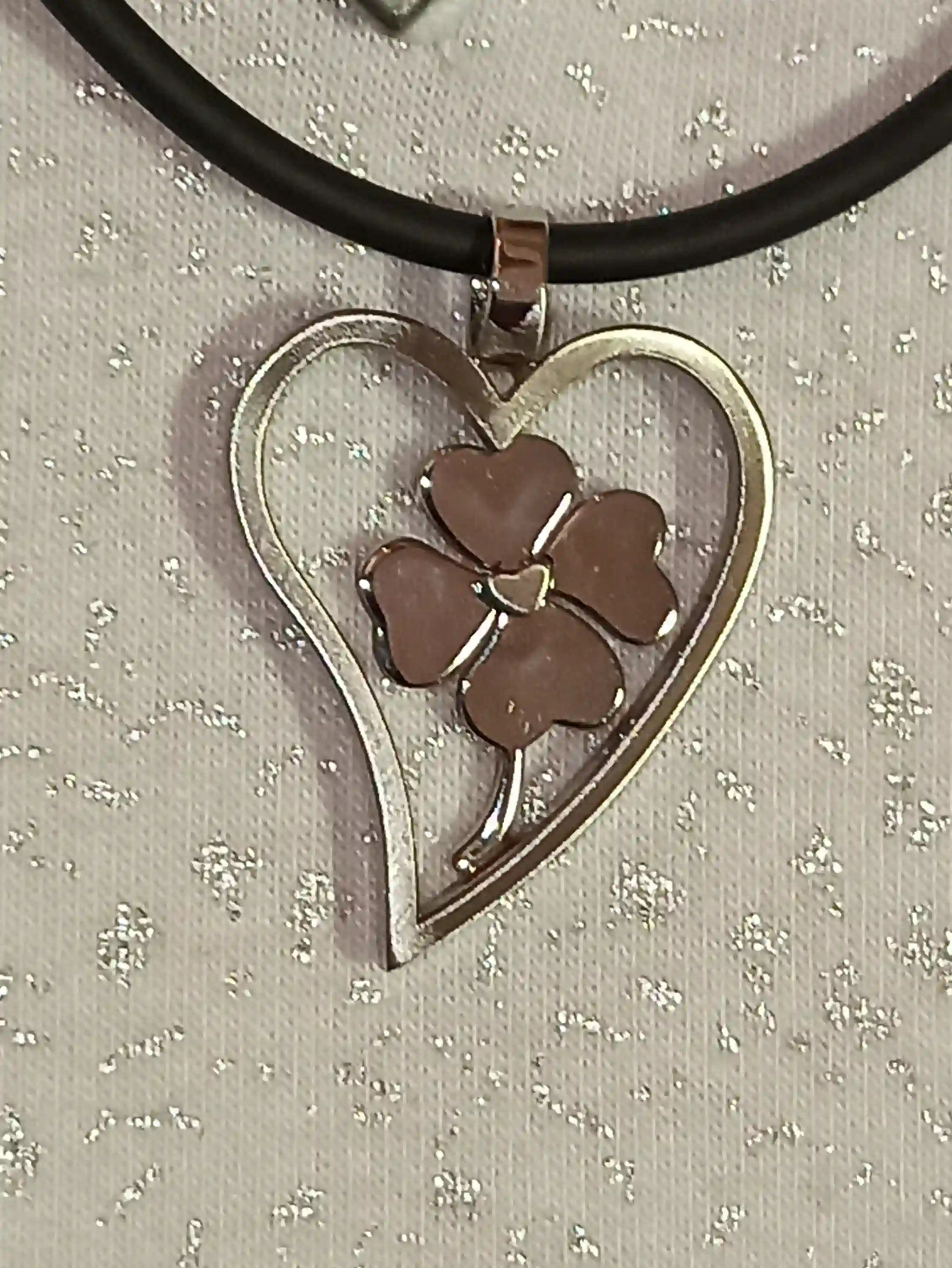 Silver Heart Forget me not Necklace Gift for women/Flower Heart Pendant/Romantic Gifts for Her/Romantic necklace gifts forgetmenot necklace 
