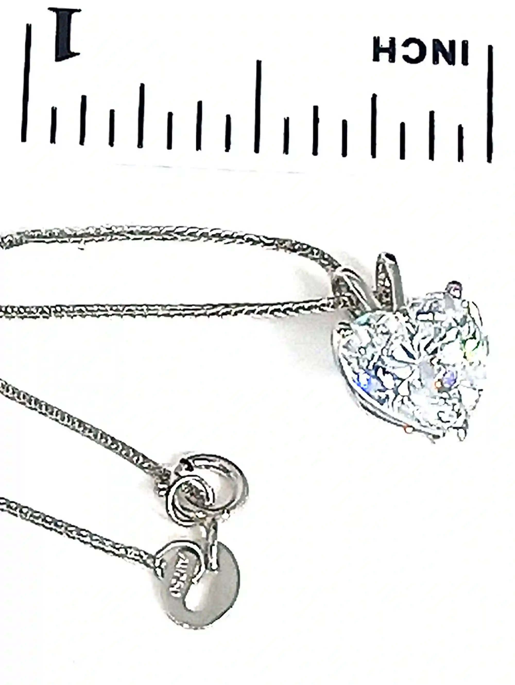 Heart 1.5 carat Diamond SOLITAIRE Pendant Graduation Jewelry for her Solid 18k GOLD Diamond Necklace Heart HANDMADE Jewellery Daughter gift 