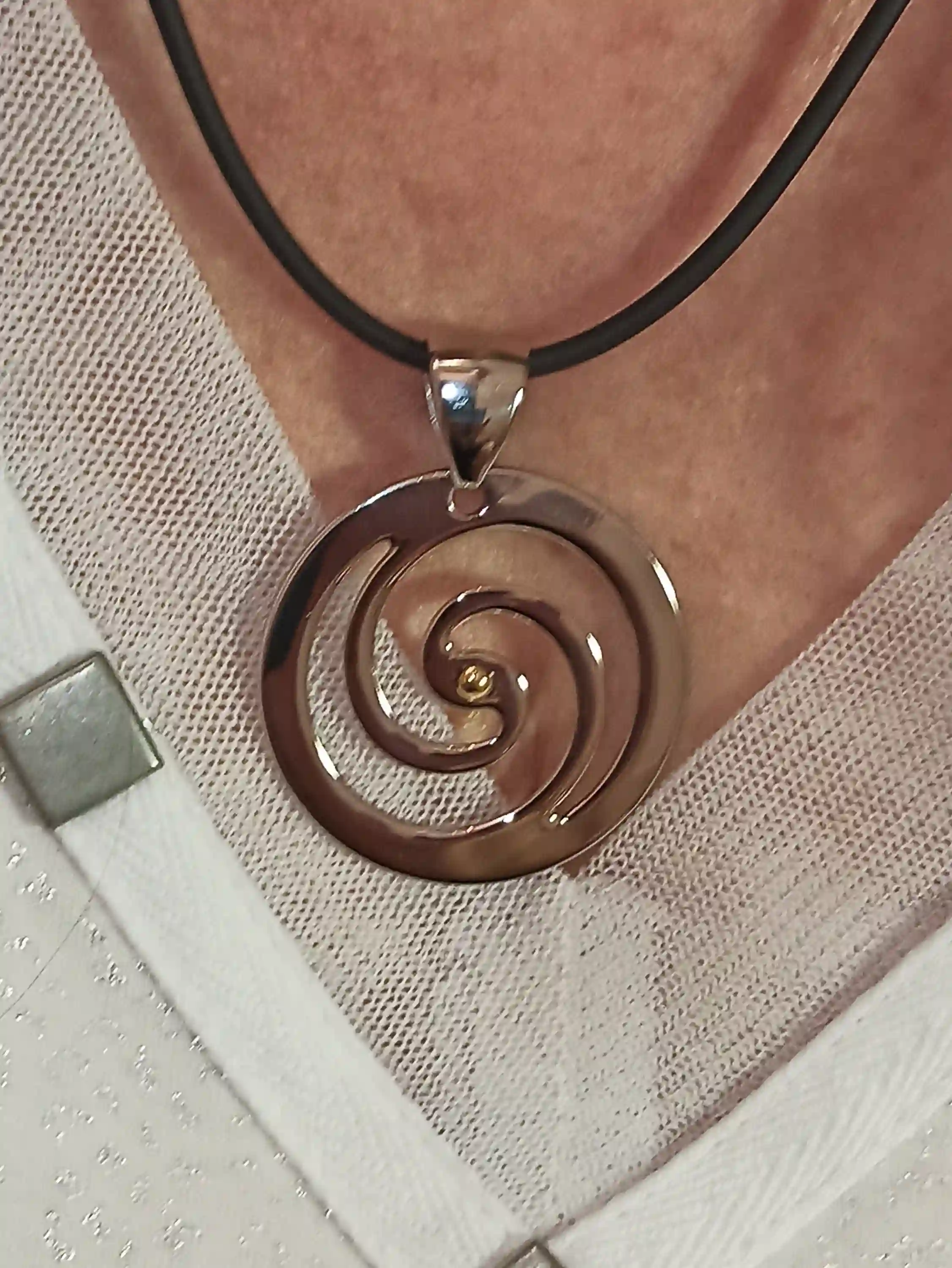 SILVER Greek Pendant Necklace/24k GOLD/Evil Eye Necklace Silver/Ancient Greek Jewelry/Swirl Evil Eye Pendant/Greek Jewelry/Greek Pendent Her 
