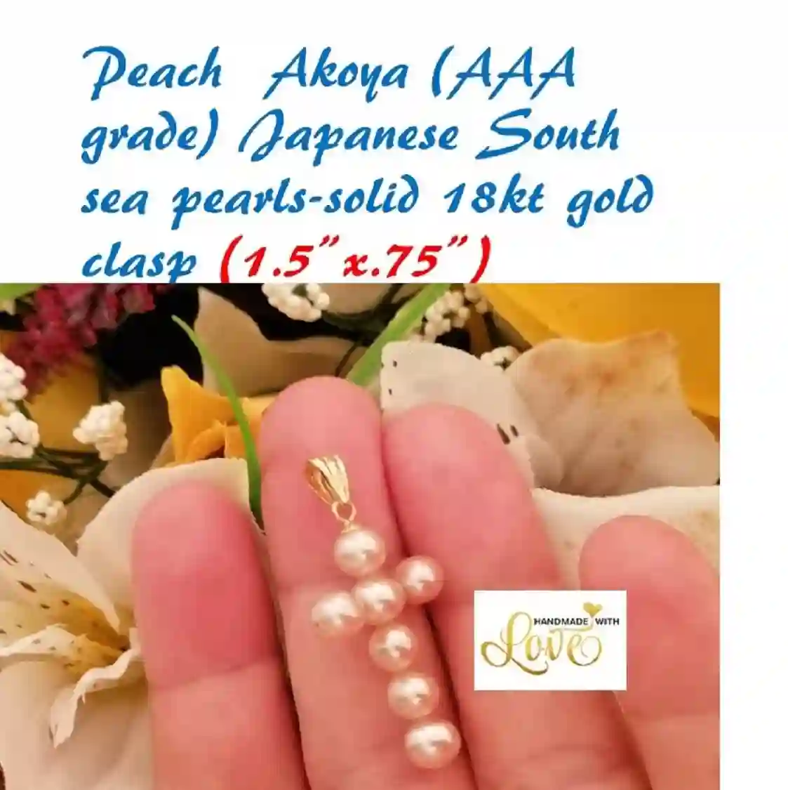 Tahitian AKOYA Pearl cross pendant Authentic CULTURED pearl SOLID 18k gold clasp Cross Pendant Necklace Religious Charm Pearl crucifix 